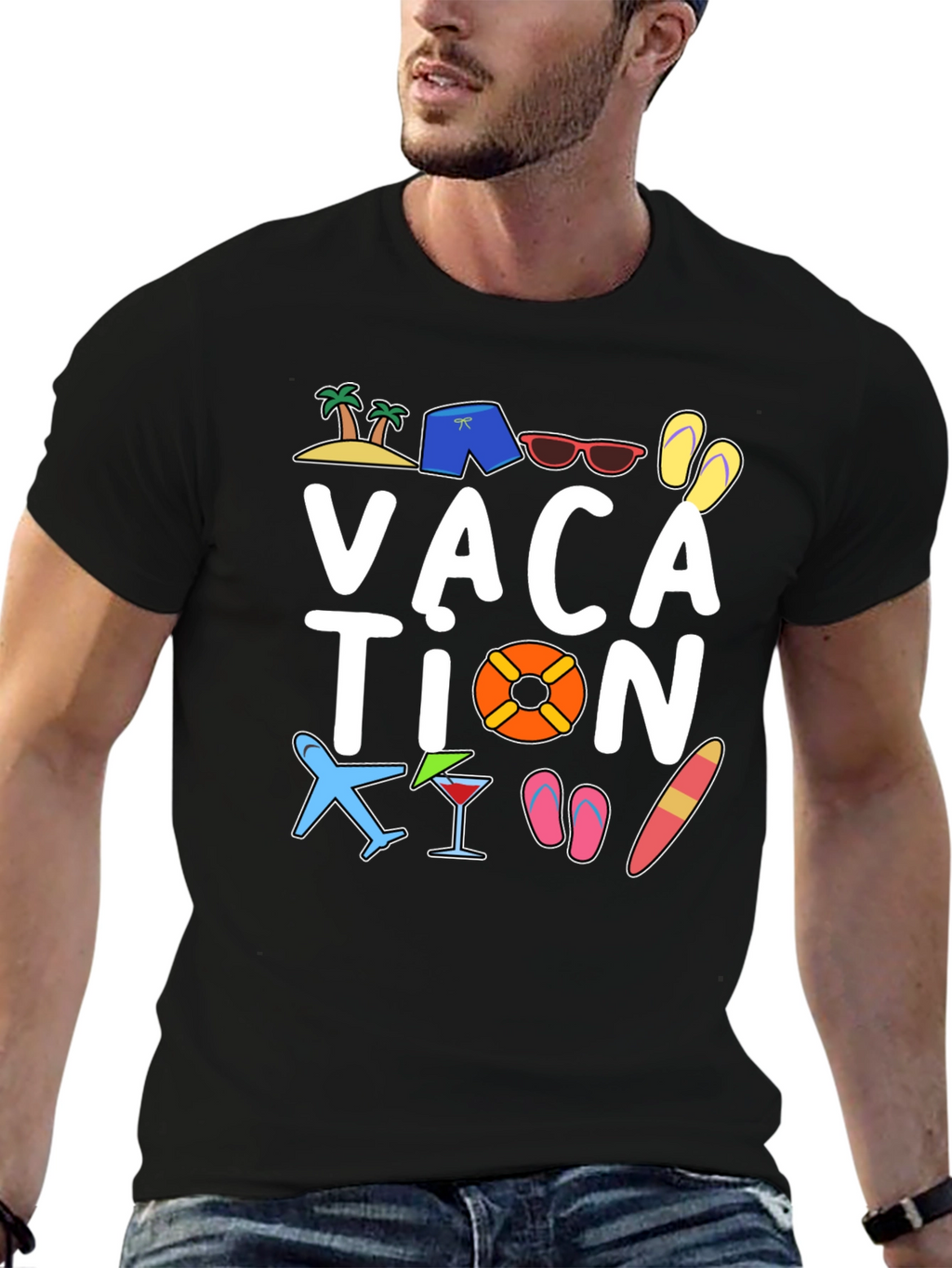 Vacation Graphic Tee - Fun Summer Holiday Shirt