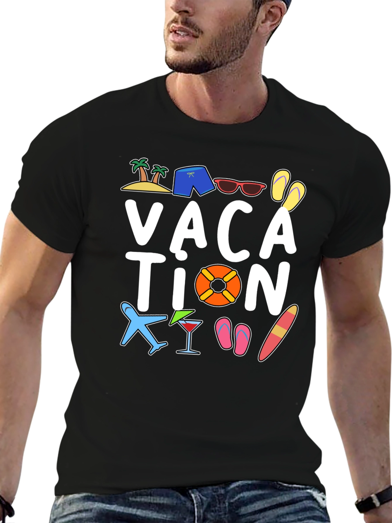Vacation Graphic Tee - Fun Summer Holiday Shirt