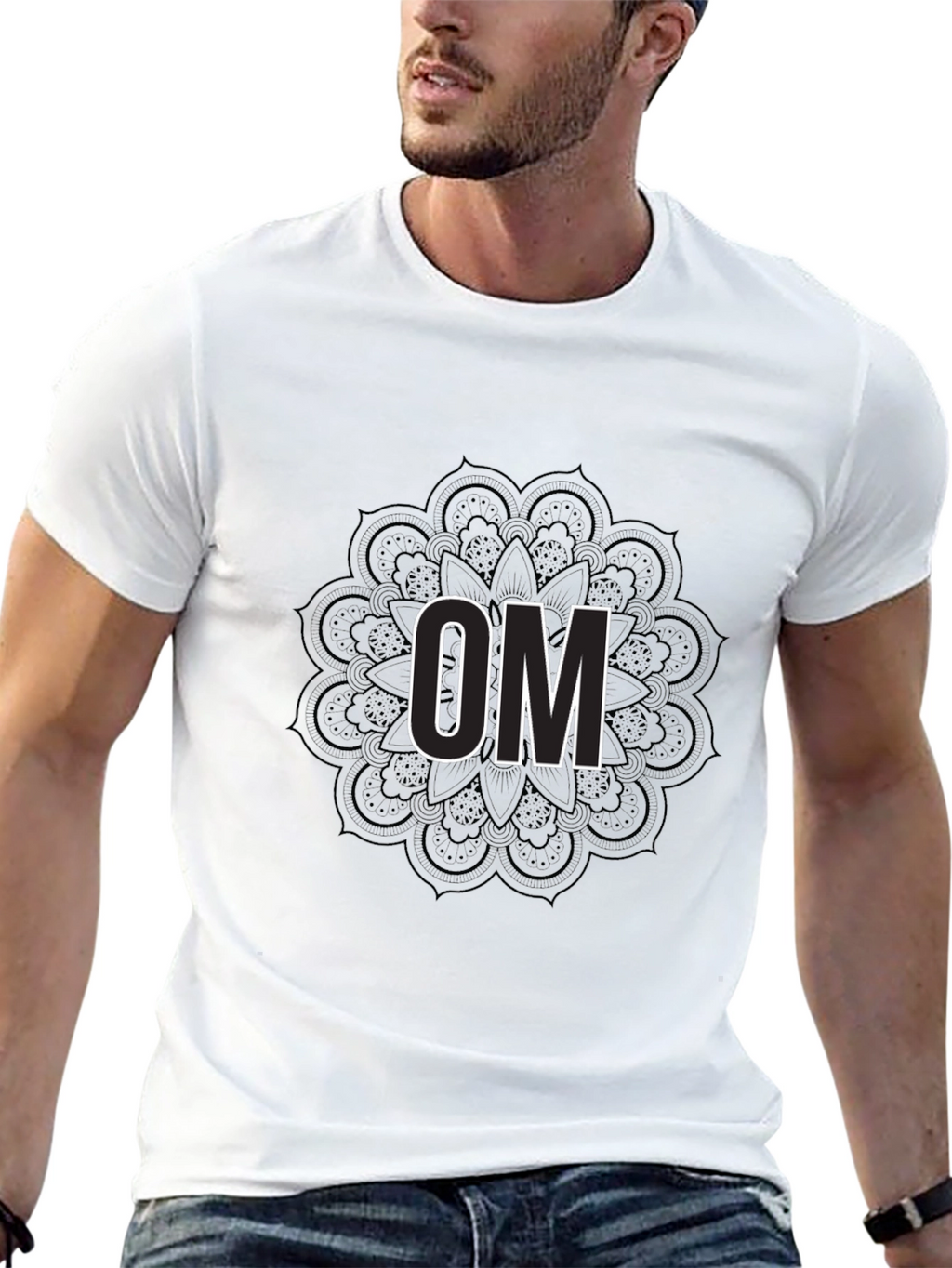 Om Mandala Black T-Shirt
