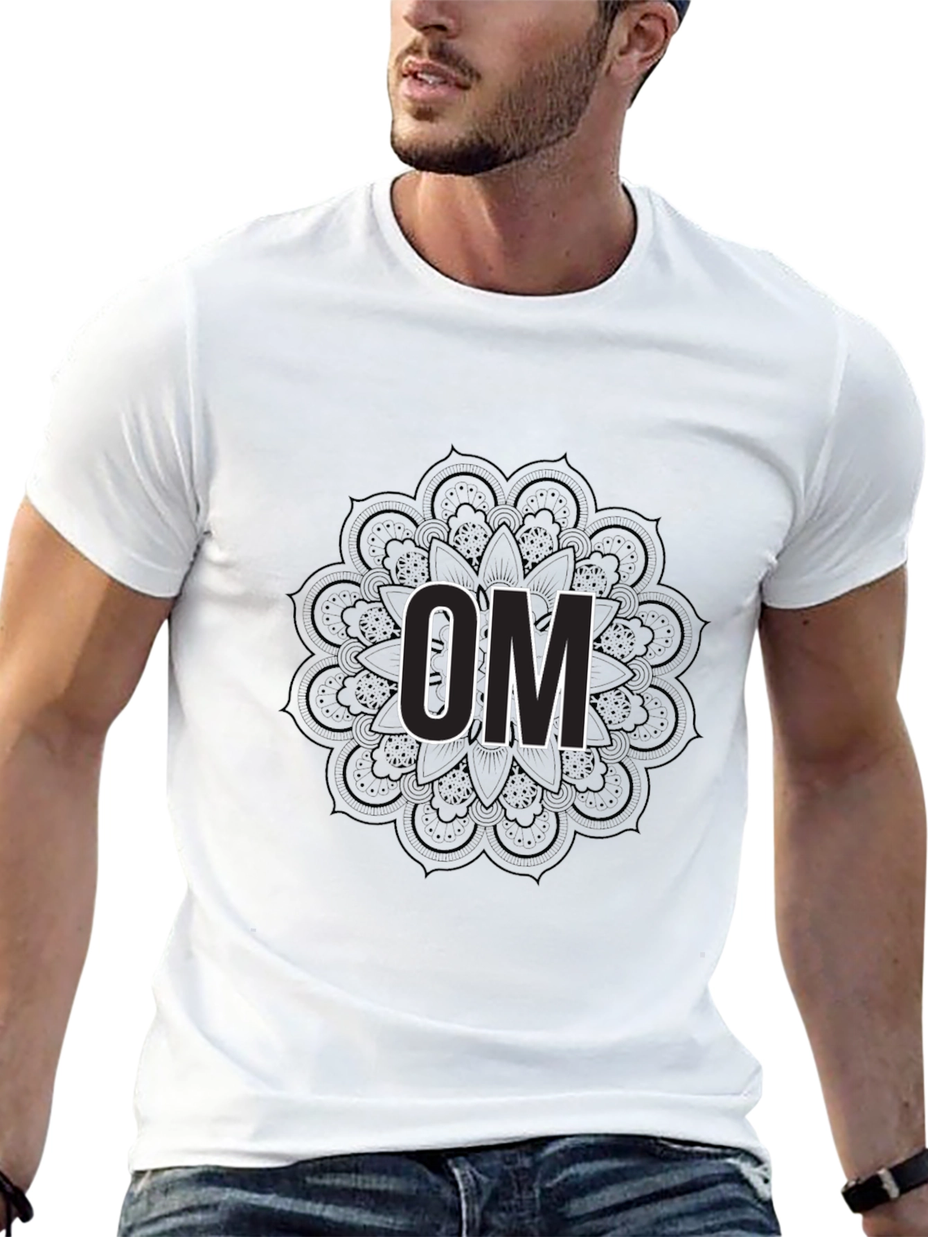 Om Mandala Black T-Shirt