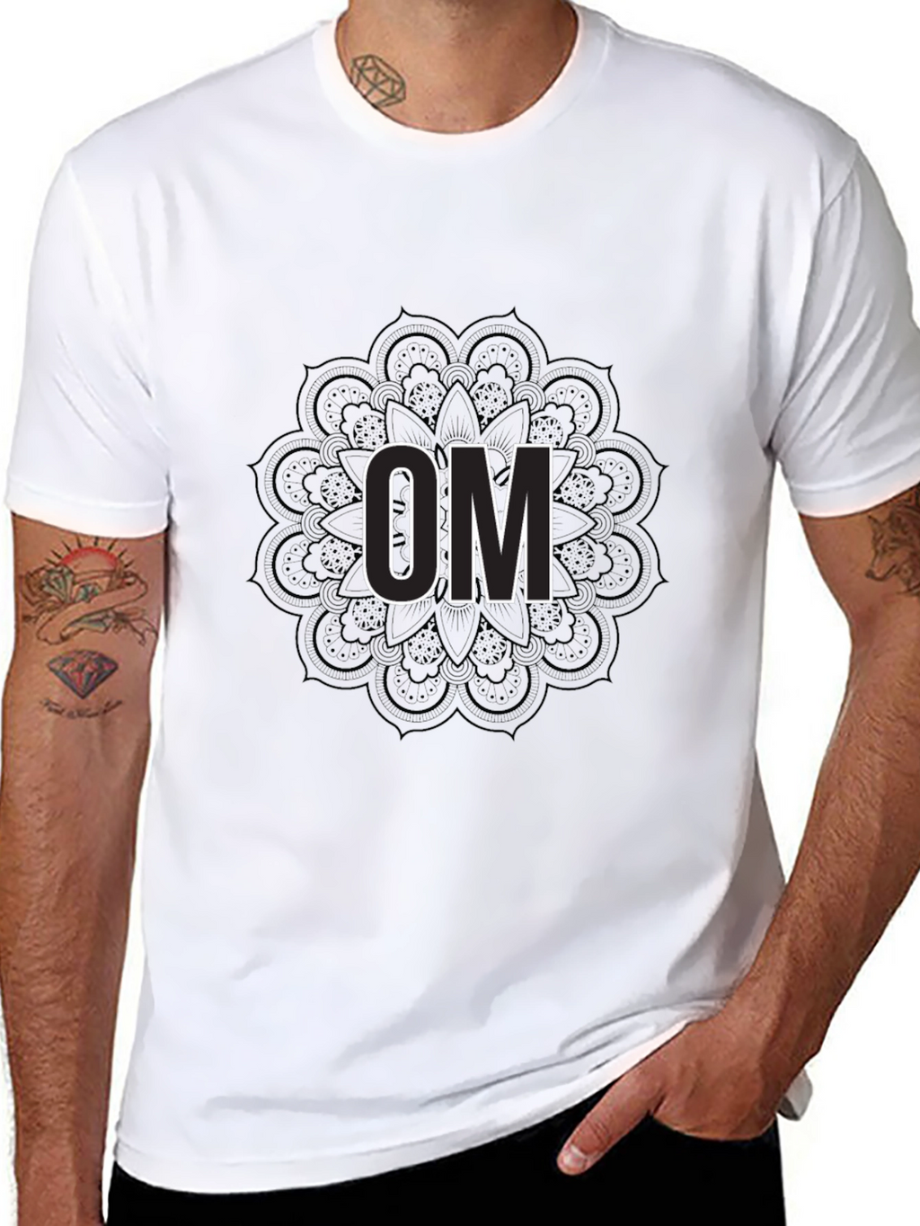 Om Mandala Black T-Shirt
