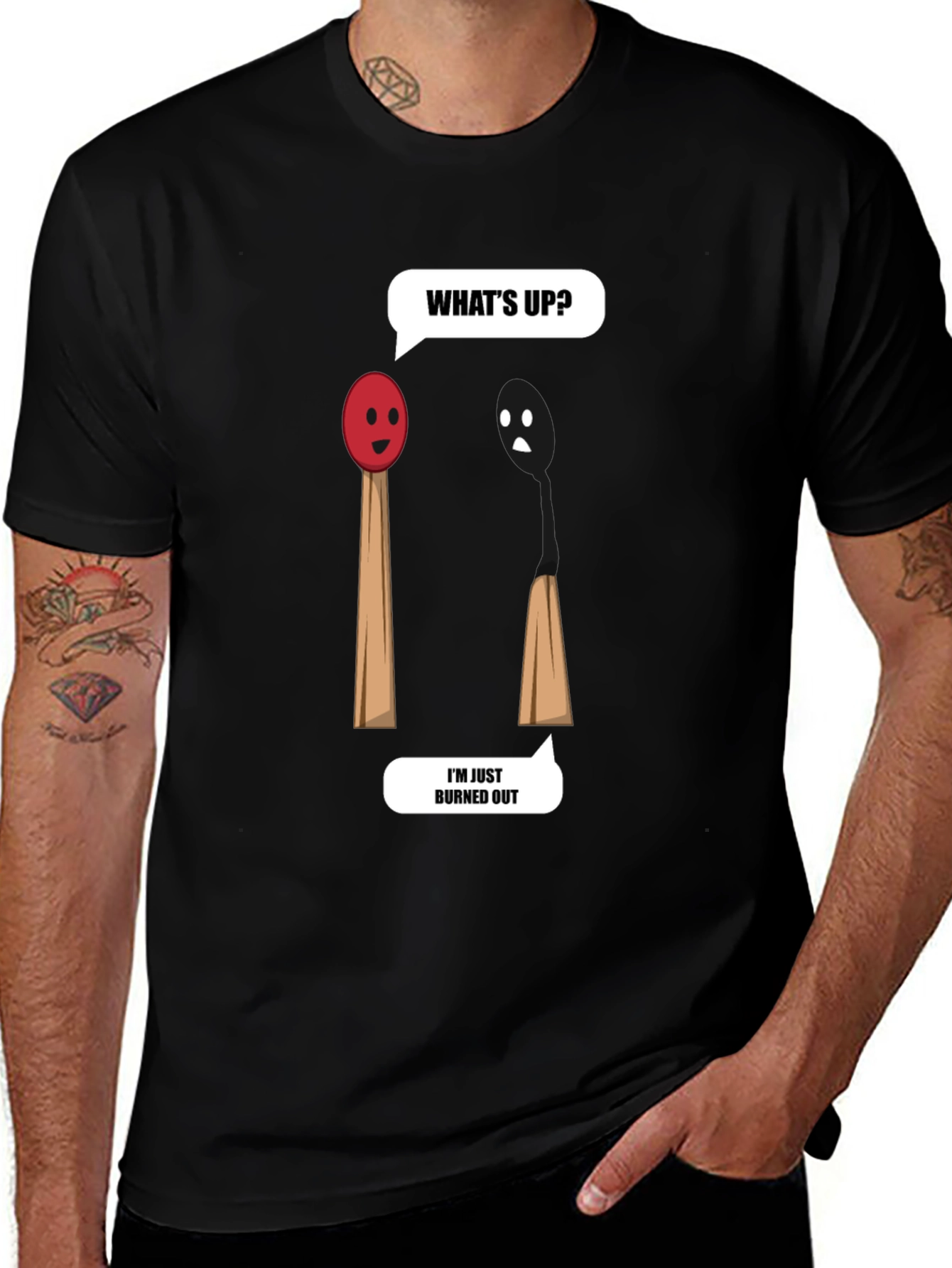 Burned Out Humor T-Shirt