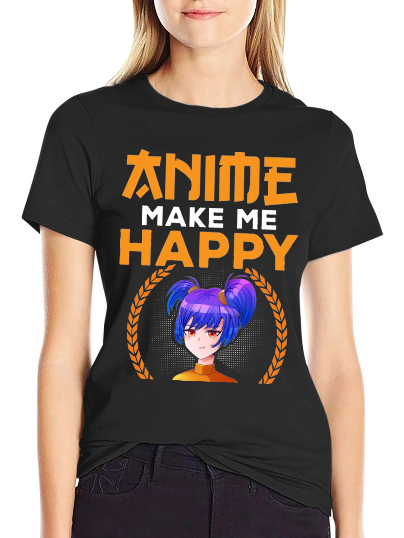 Anime Make Me Happy Graphic Tee