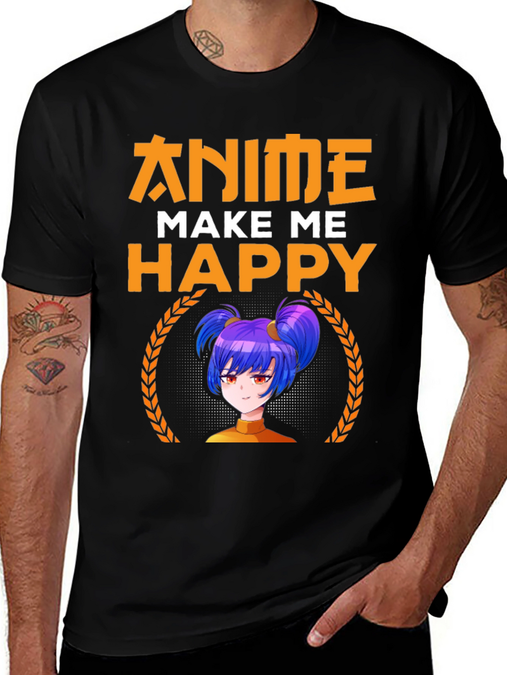 Anime Make Me Happy Graphic Tee