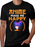 Anime Make Me Happy Graphic Tee