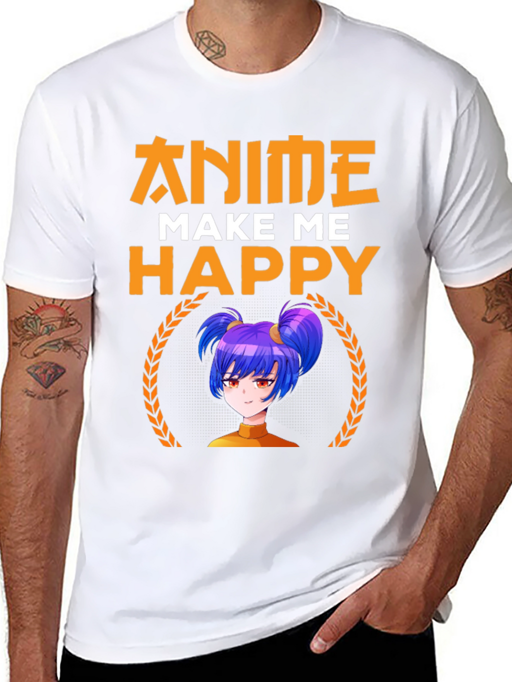 Anime Make Me Happy Graphic Tee