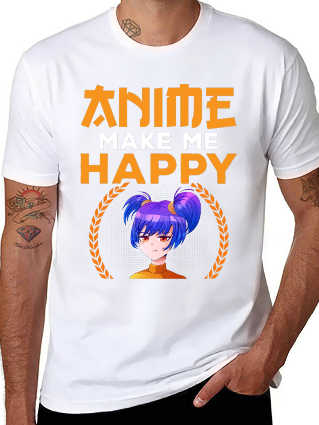 Anime Make Me Happy Graphic Tee