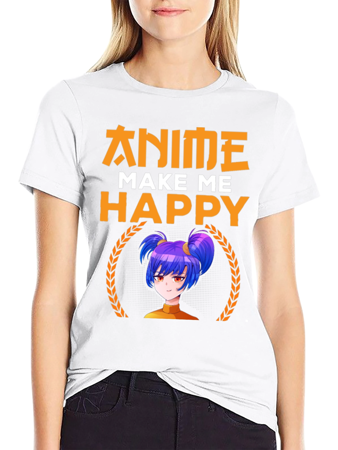Anime Make Me Happy Graphic Tee