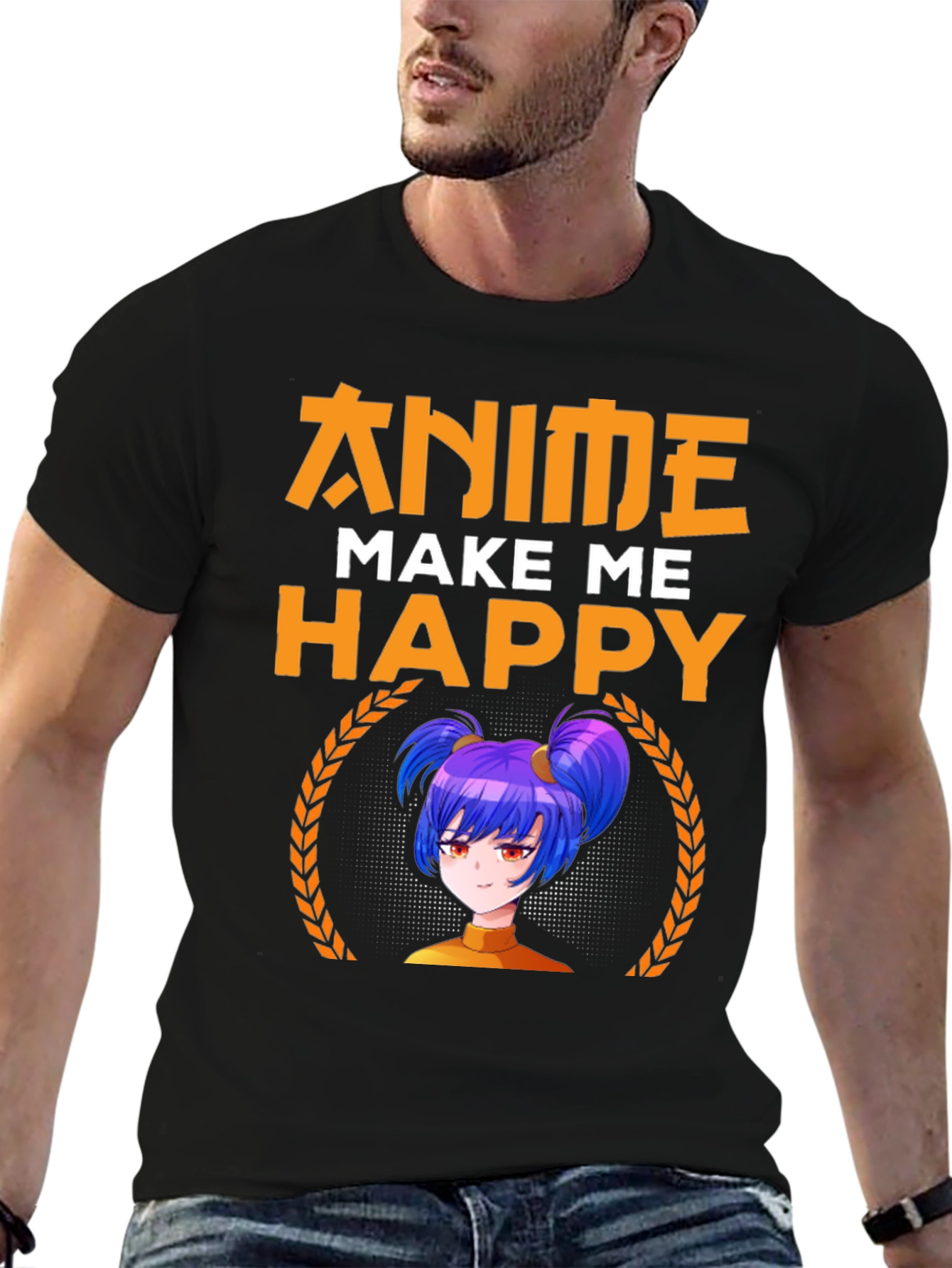 Anime Make Me Happy Graphic Tee