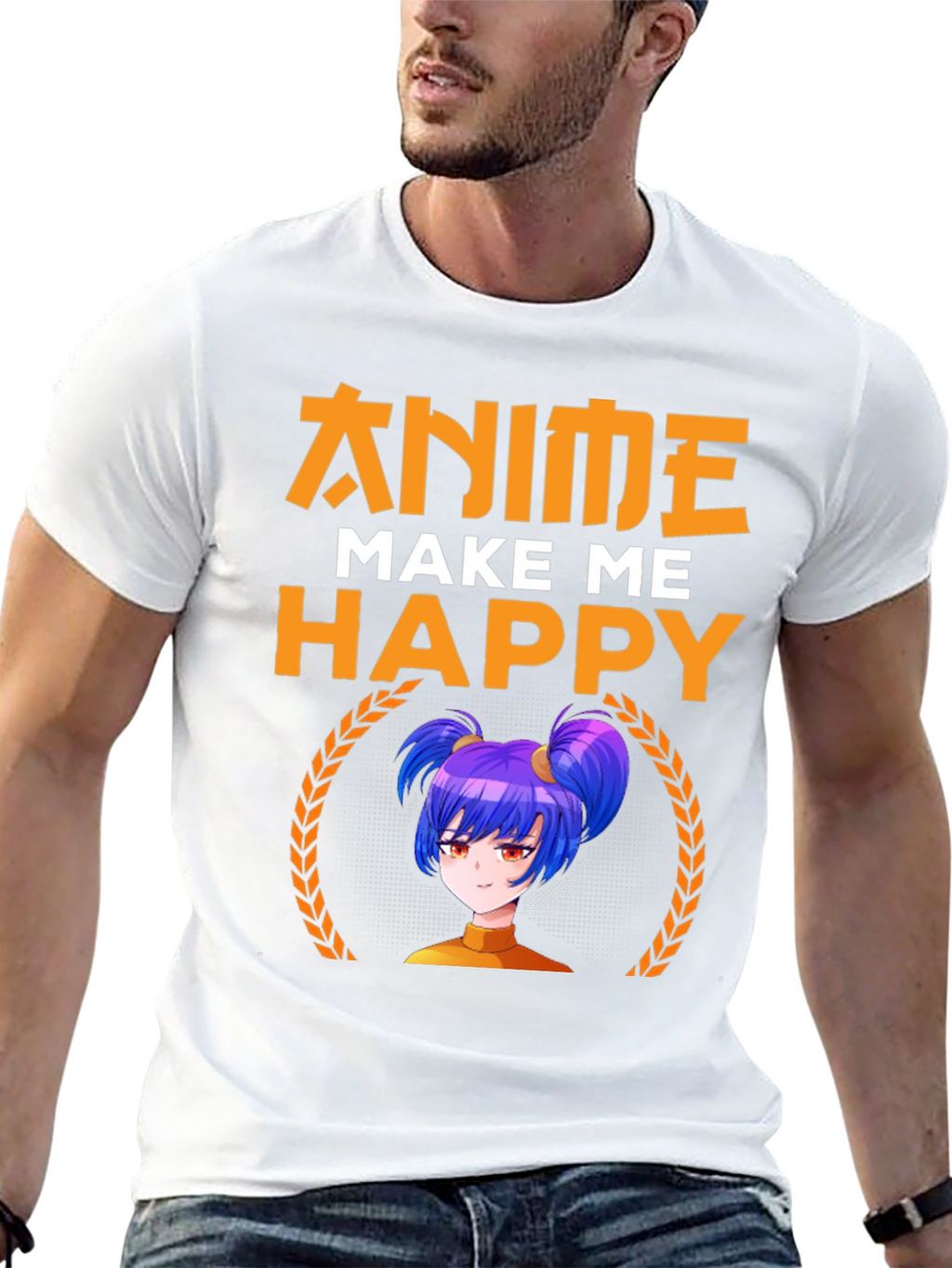 Anime Make Me Happy Graphic Tee