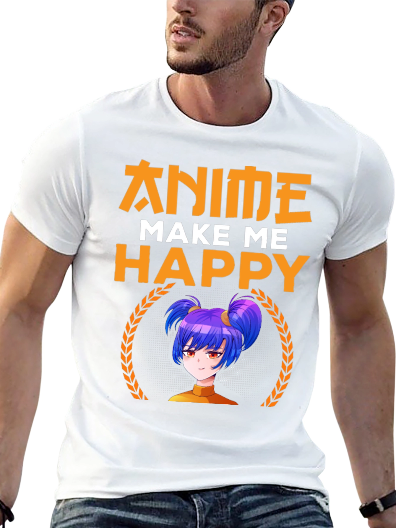 Anime Make Me Happy Graphic Tee