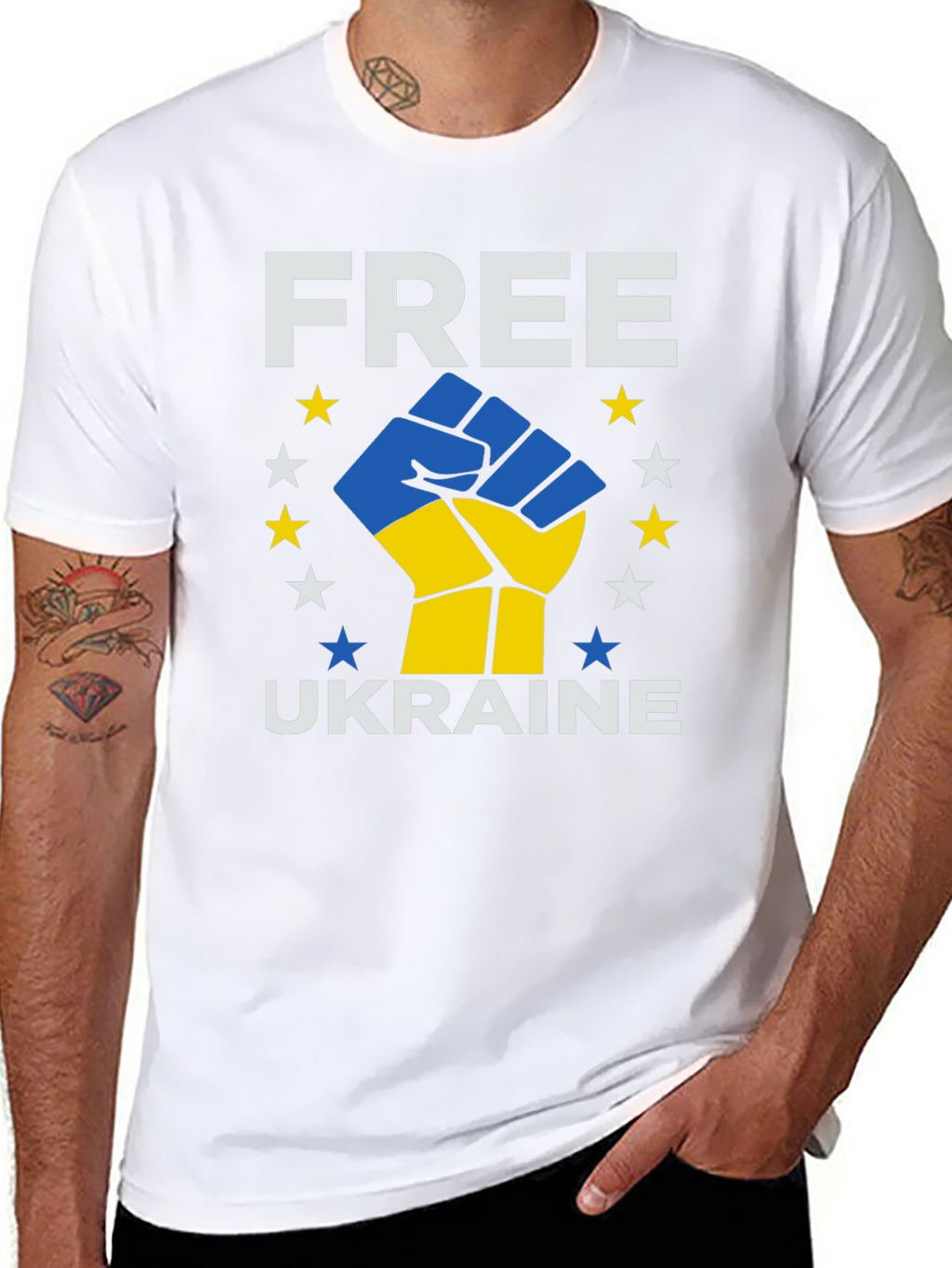 Free Ukraine T-Shirt - Solidarity Design