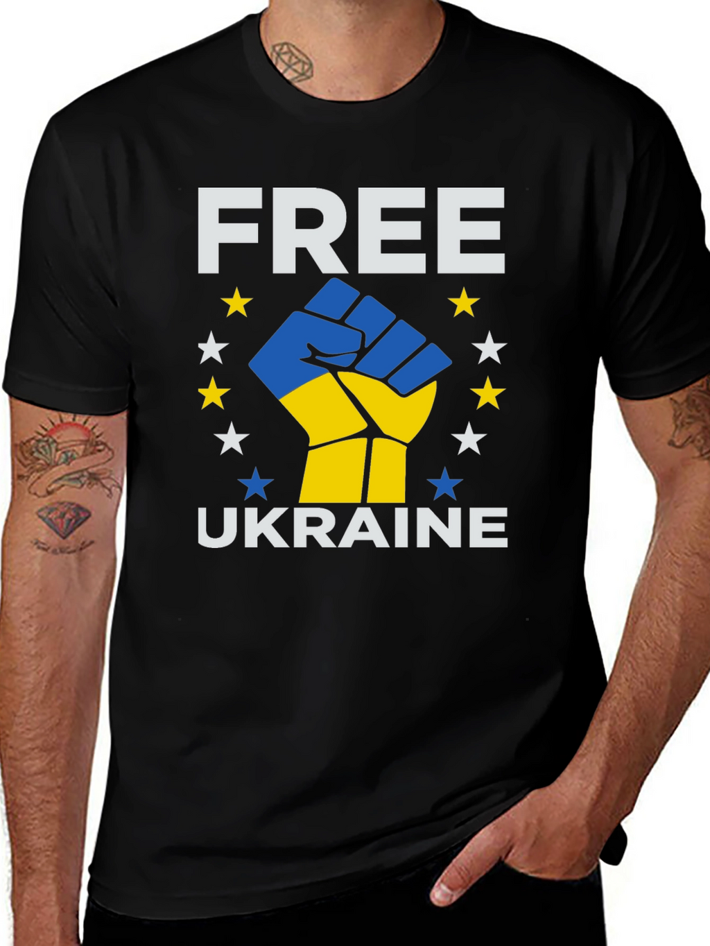 Free Ukraine T-Shirt - Solidarity Design