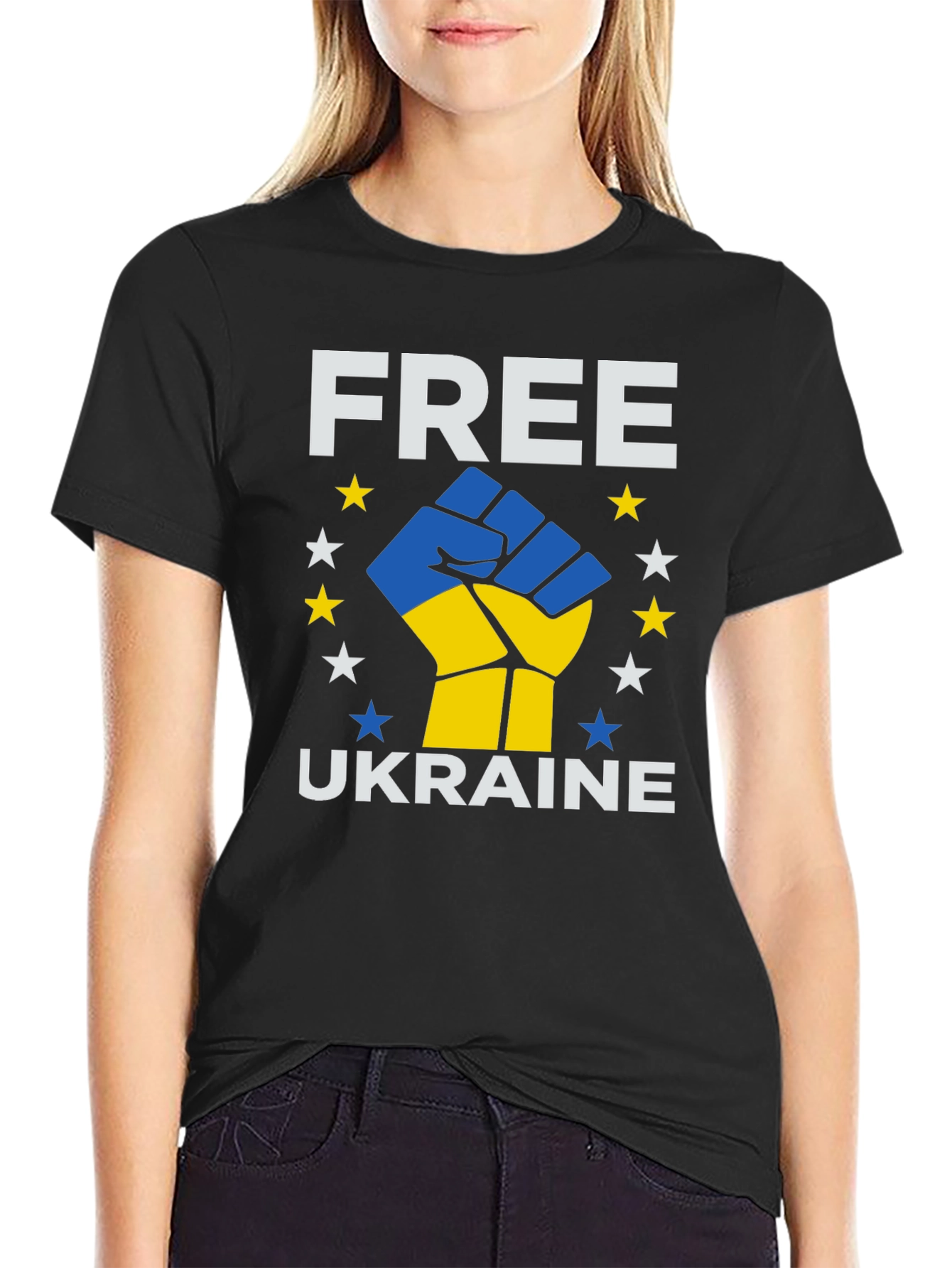 Free Ukraine T-Shirt - Solidarity Design
