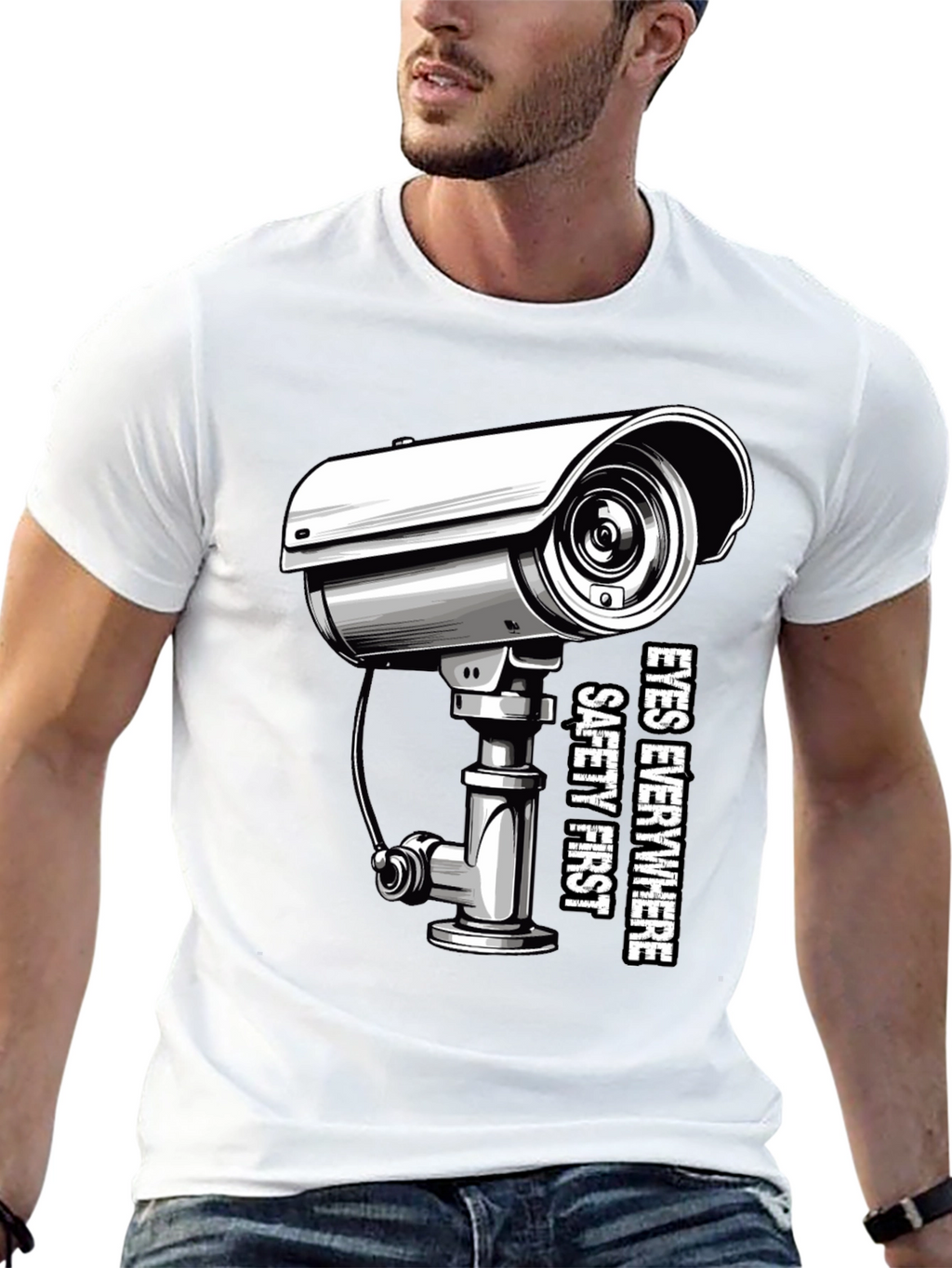 Eyes Everywhere Tee: Safety First Security Shirt