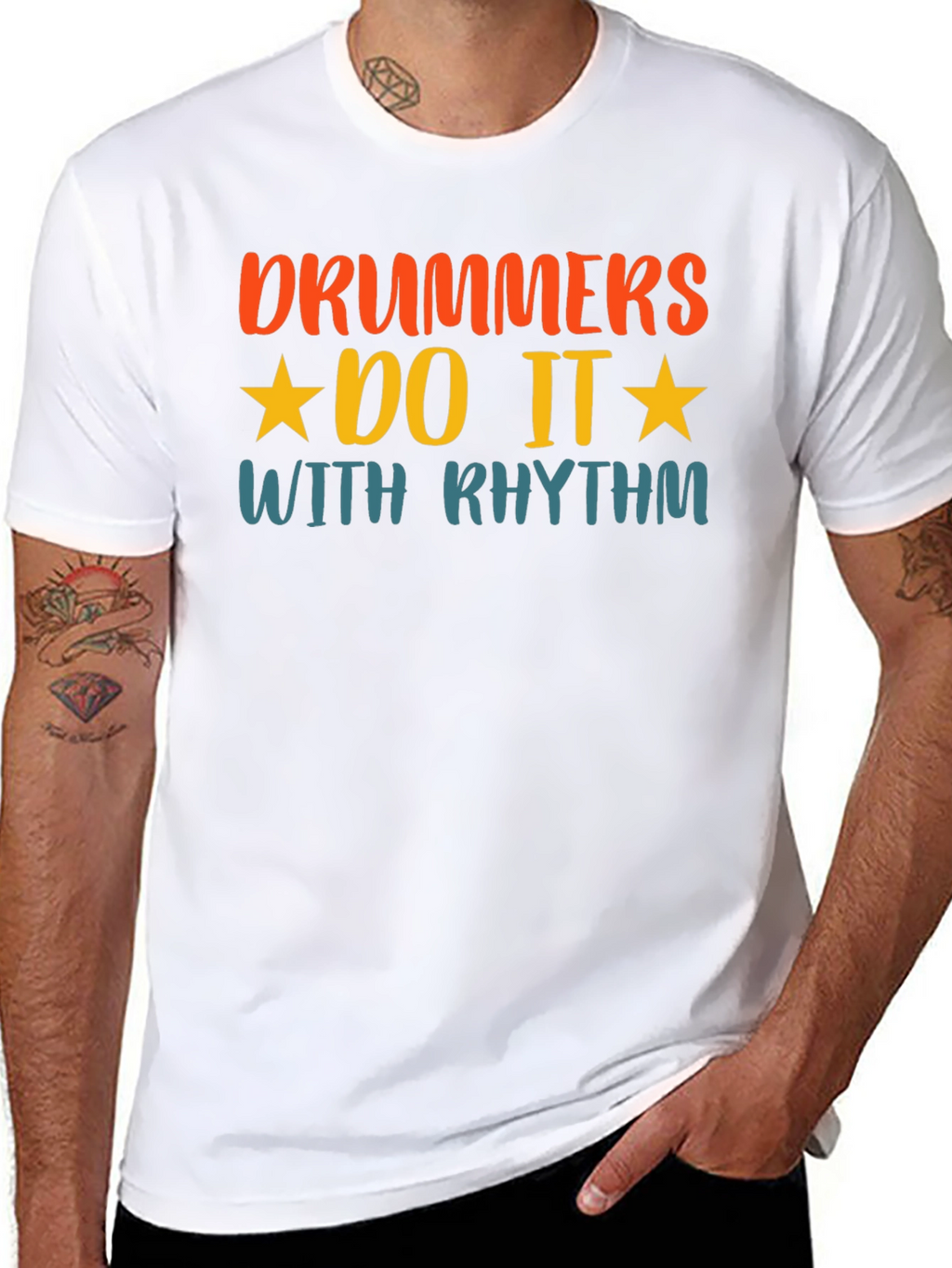 Drummers Do It With Rhythm Graphic T-Shirt