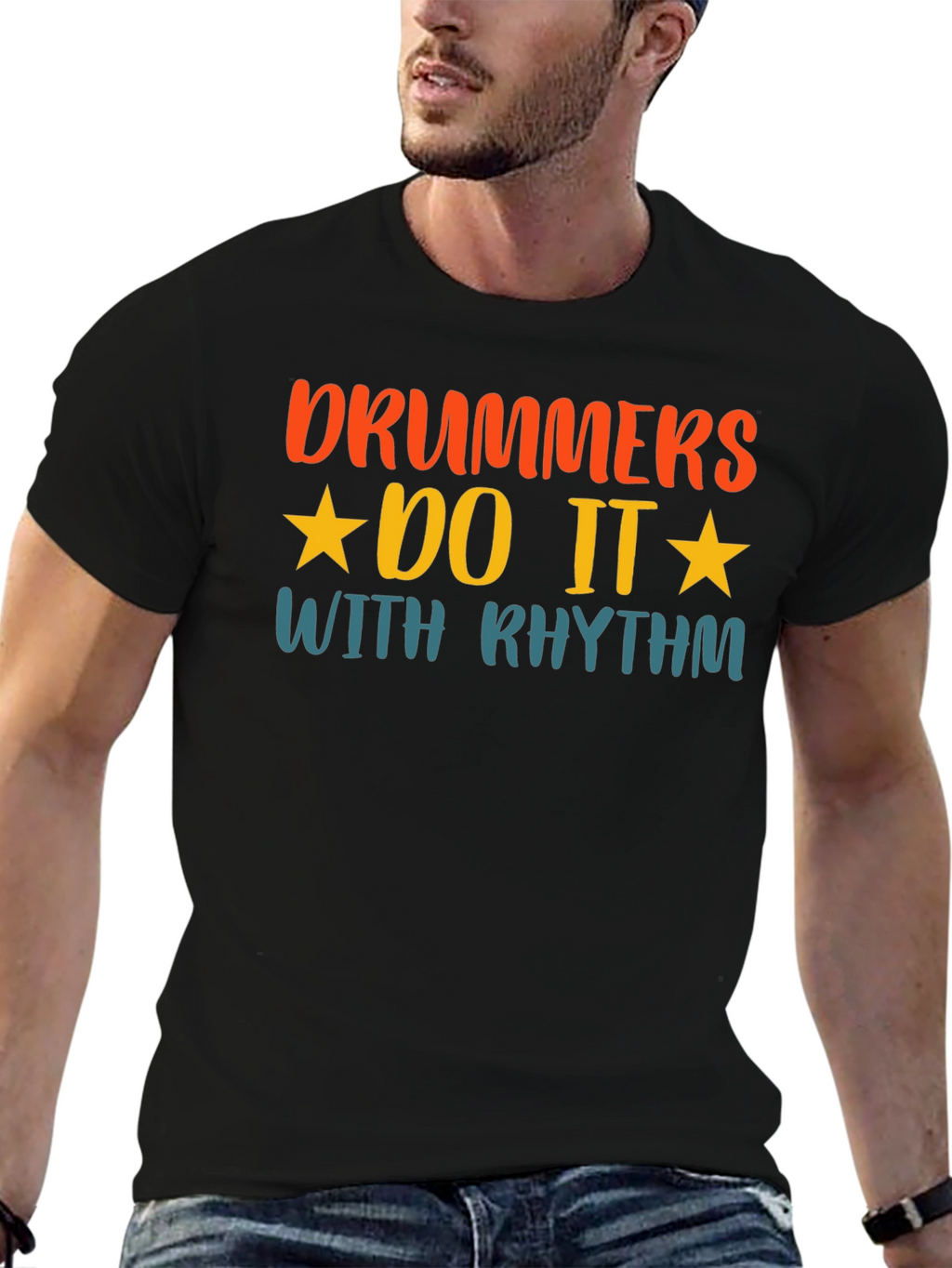 Drummers Do It With Rhythm Graphic T-Shirt