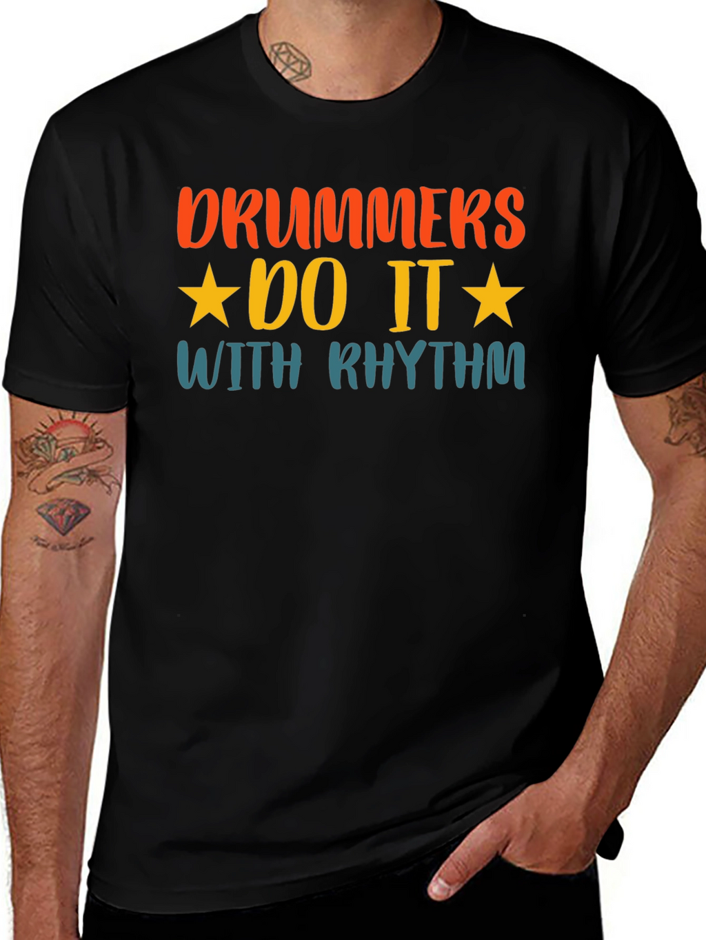 Drummers Do It With Rhythm Graphic T-Shirt