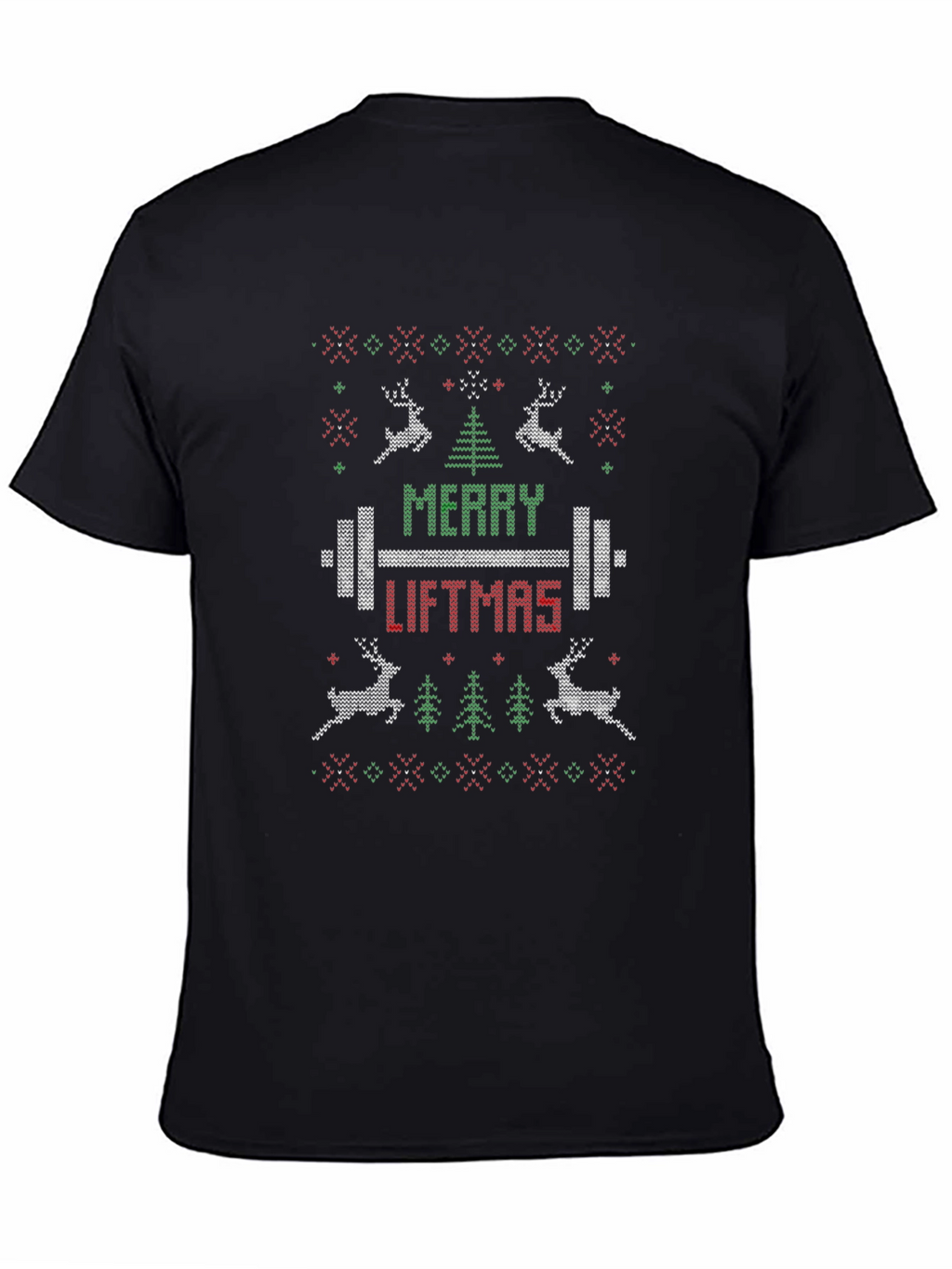 Merry Liftmas Weightlifting Holiday Ugly T-Shirt
