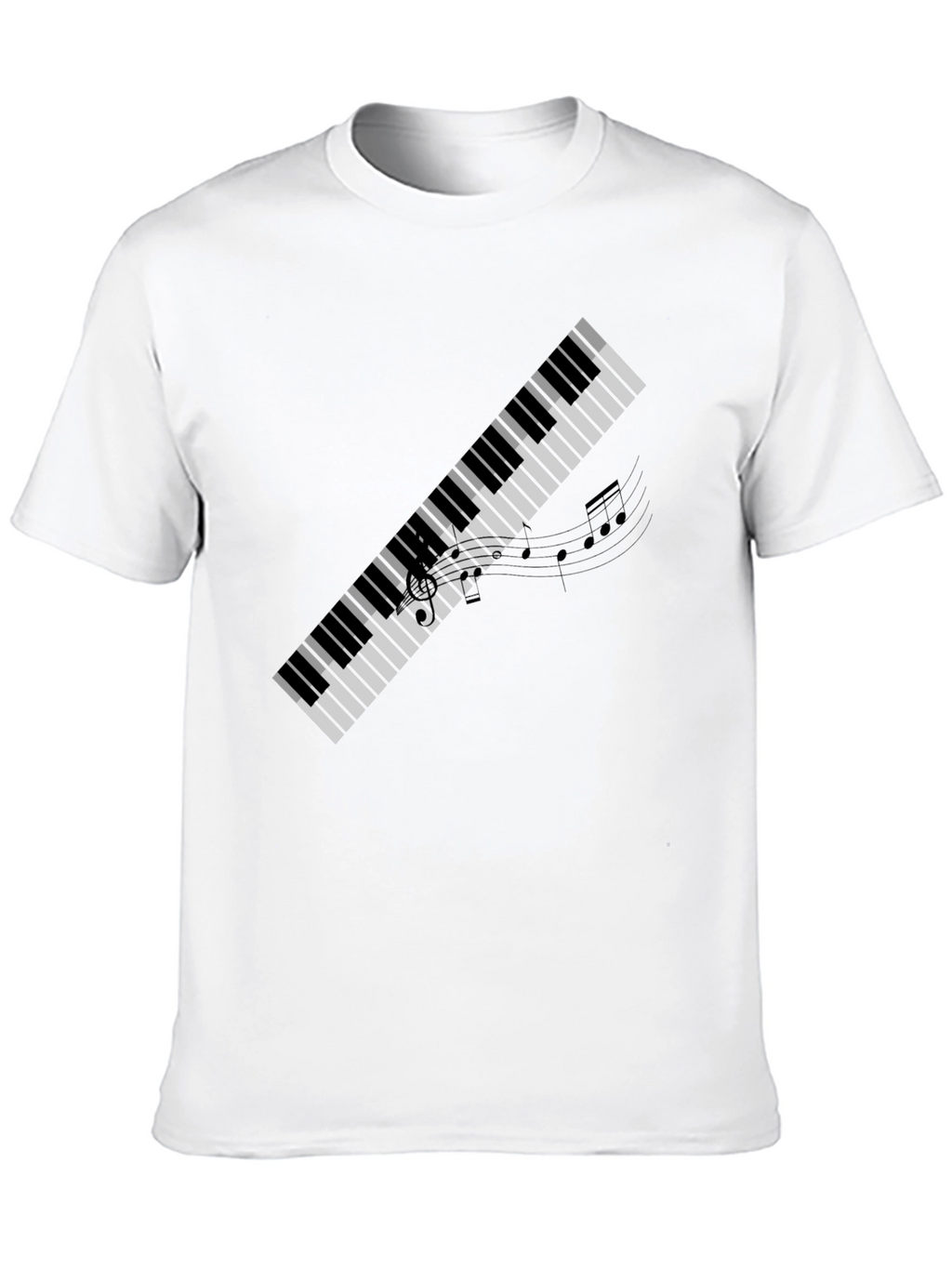 Piano Keys Graphic Tee - Music Lovers Shirt
