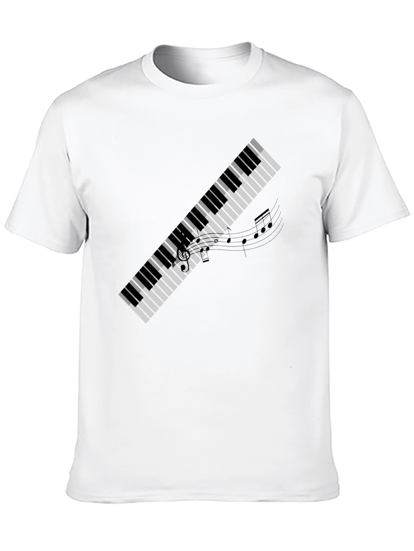 Piano Keys Graphic Tee - Music Lovers Shirt