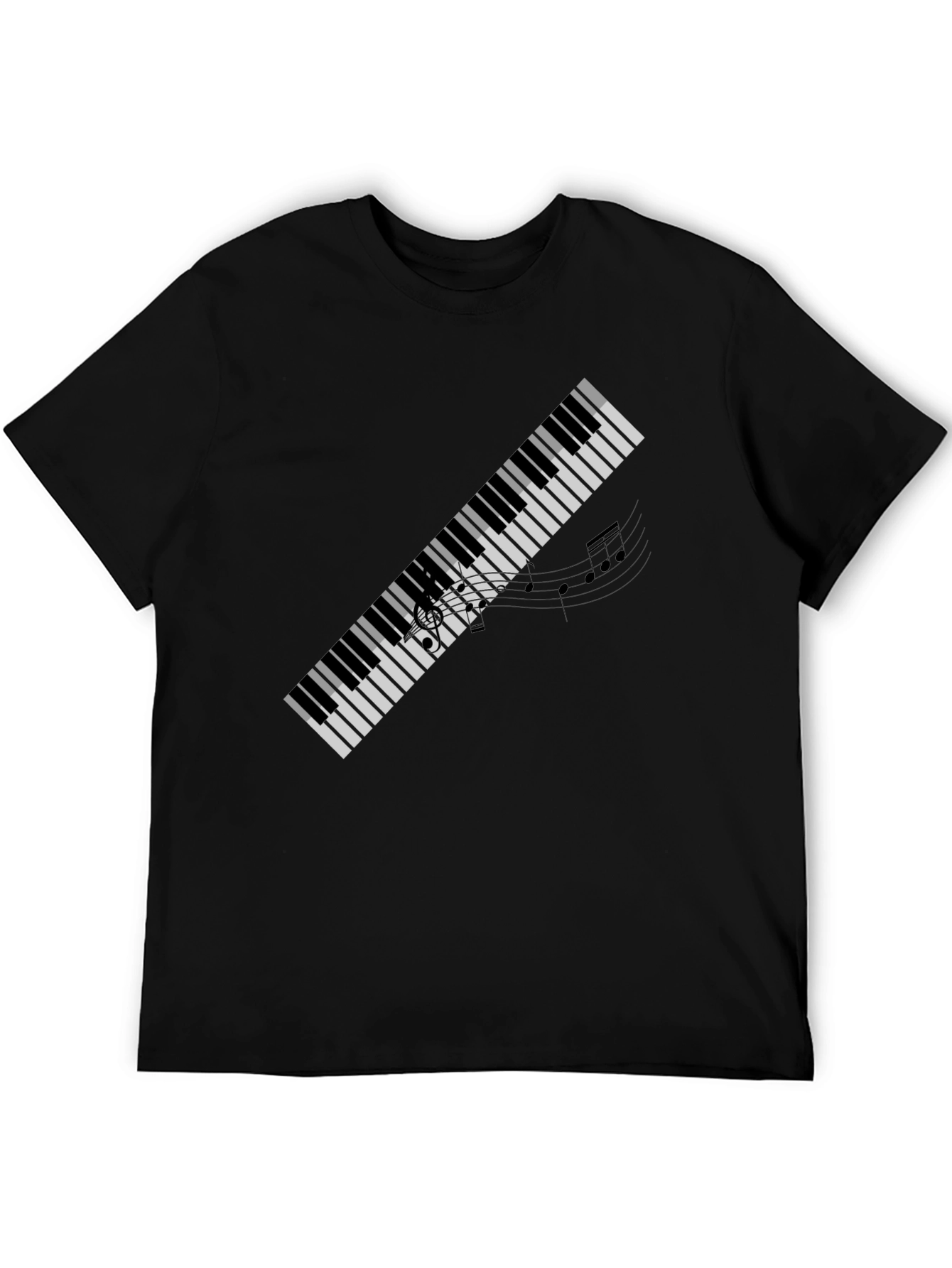 Piano Keys Graphic Tee - Music Lovers Shirt