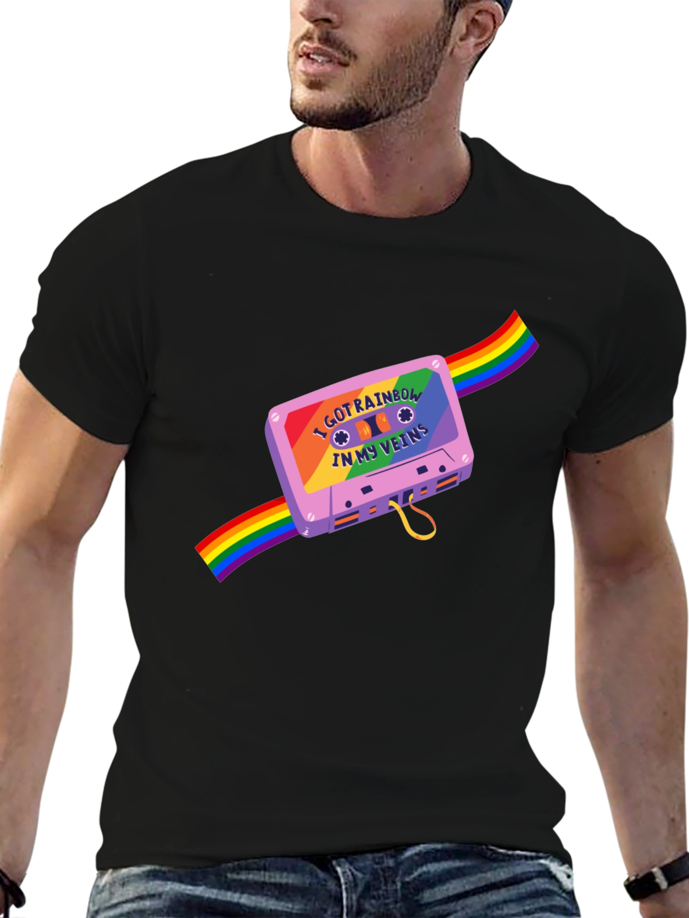 Rainbow Cassette Pride T-Shirt