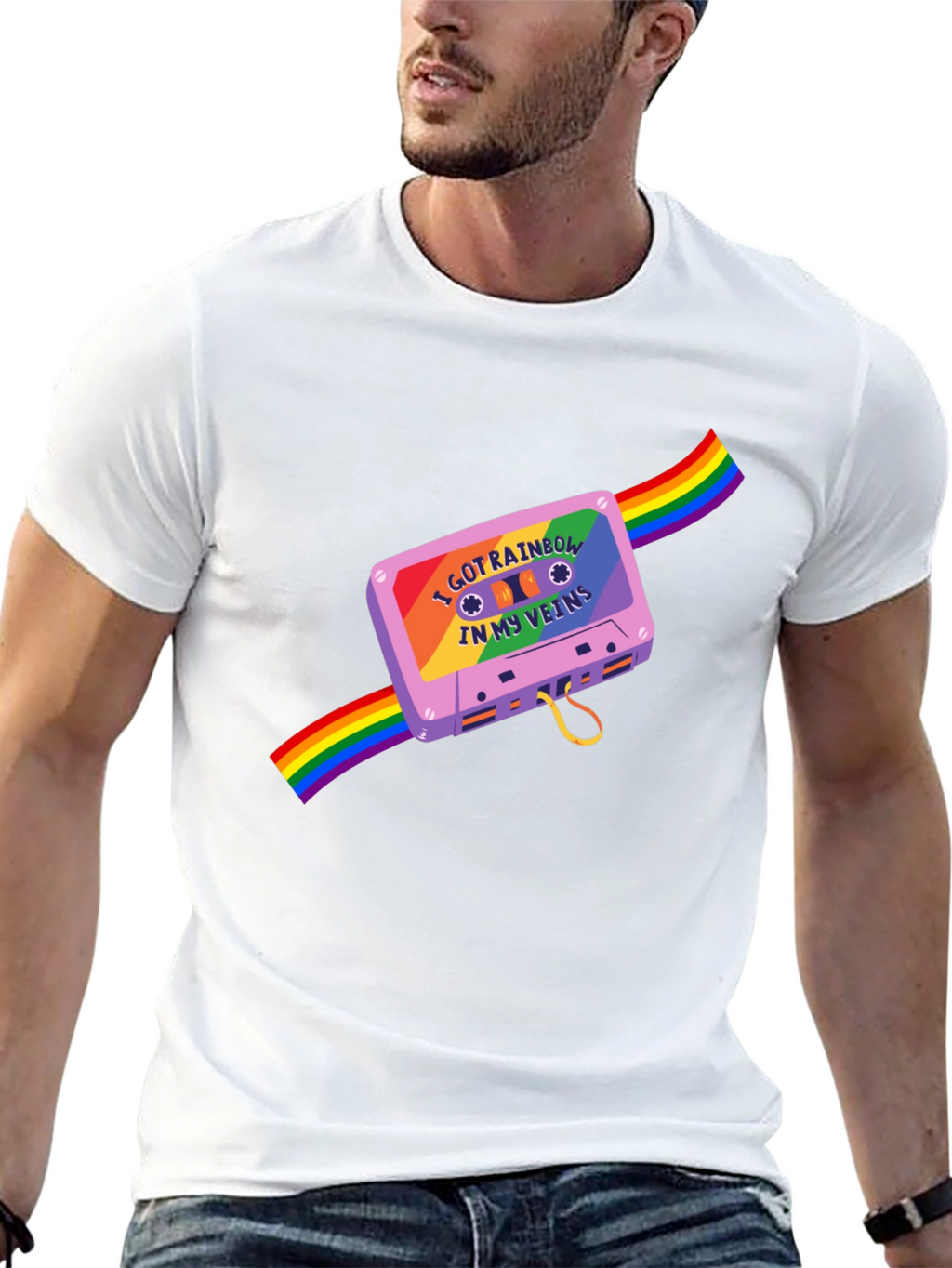 Rainbow Cassette Pride T-Shirt