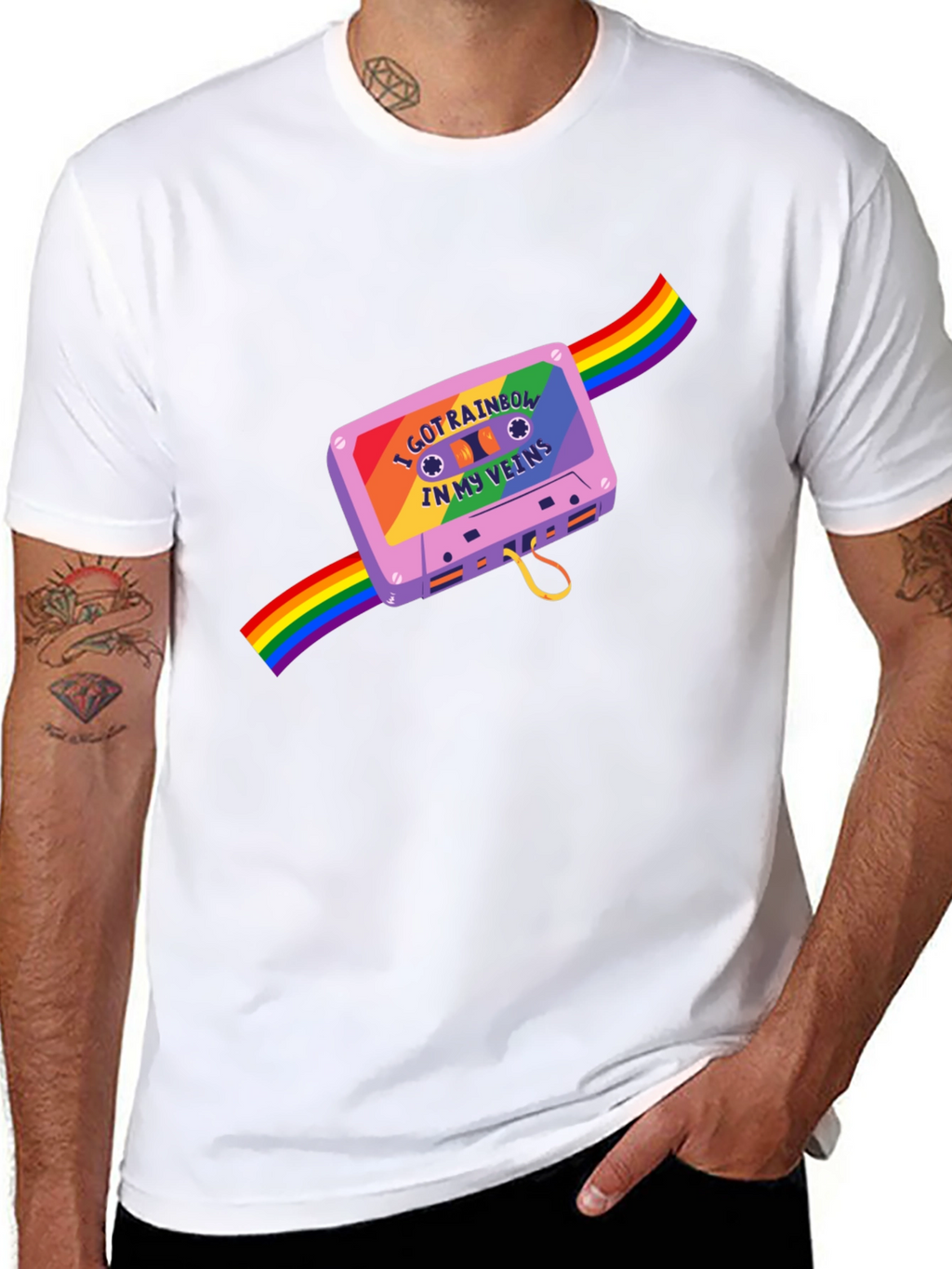 Rainbow Cassette Pride T-Shirt