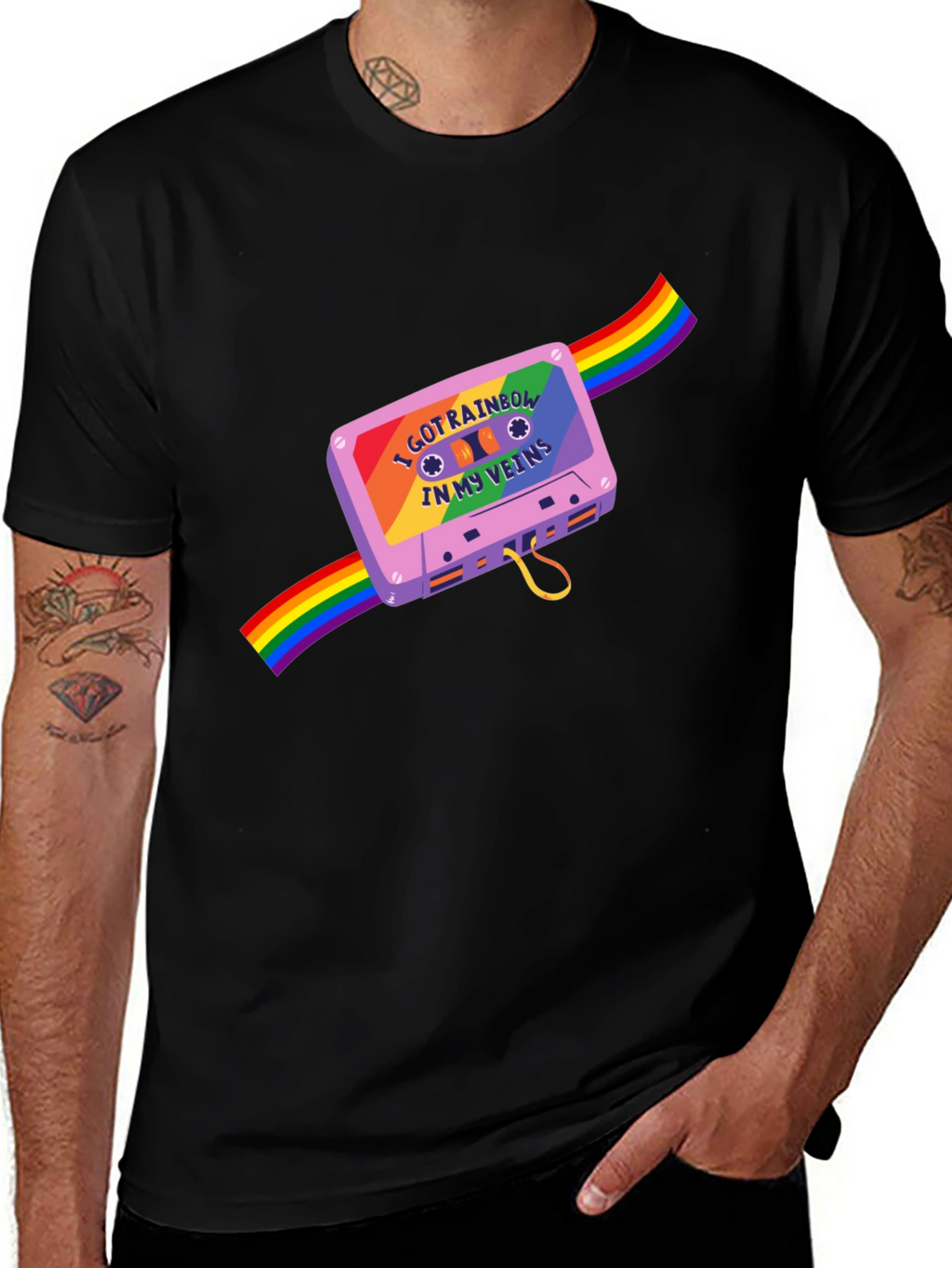 Rainbow Cassette Pride T-Shirt