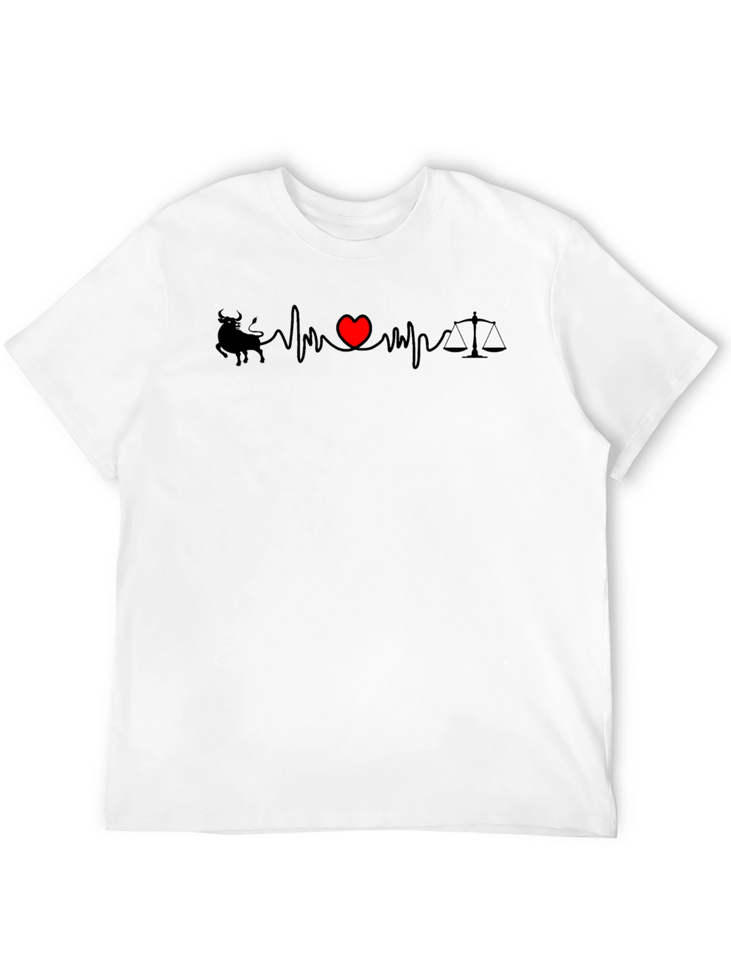 Bull Heart Libra - Heartbeat T-Shirt