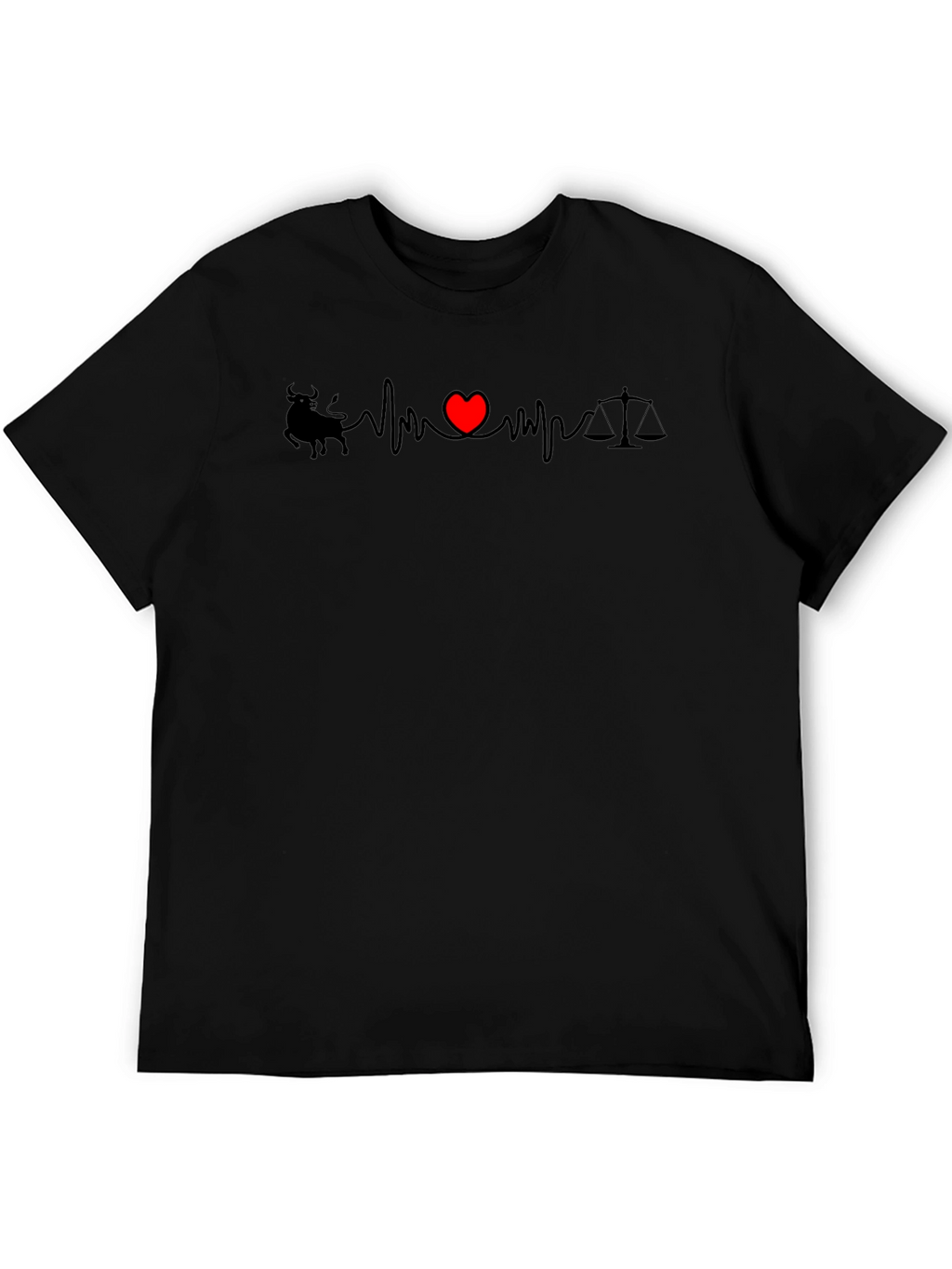 Bull Heart Libra - Heartbeat T-Shirt