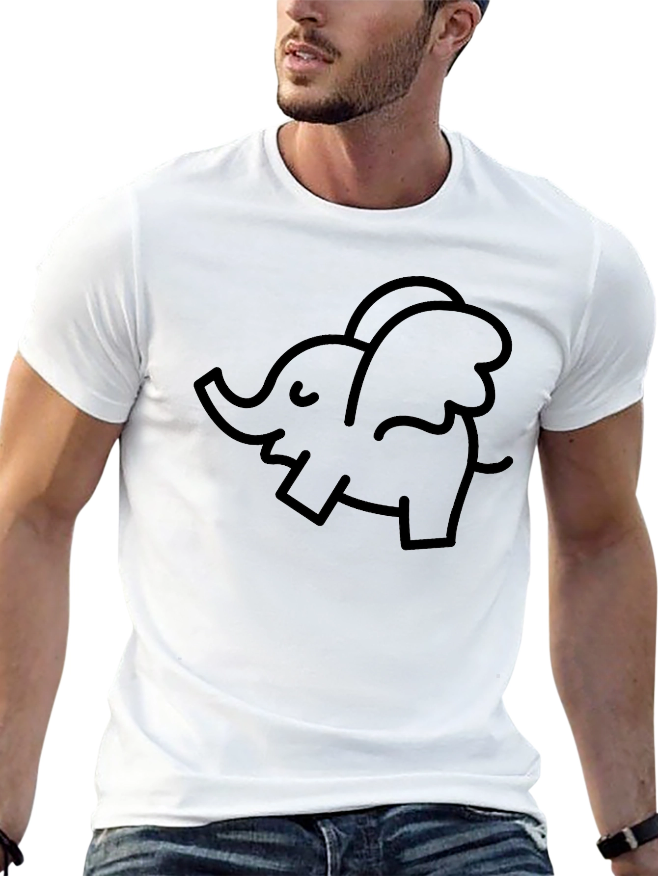Elephant With Wings Graphic Tee - Unisex