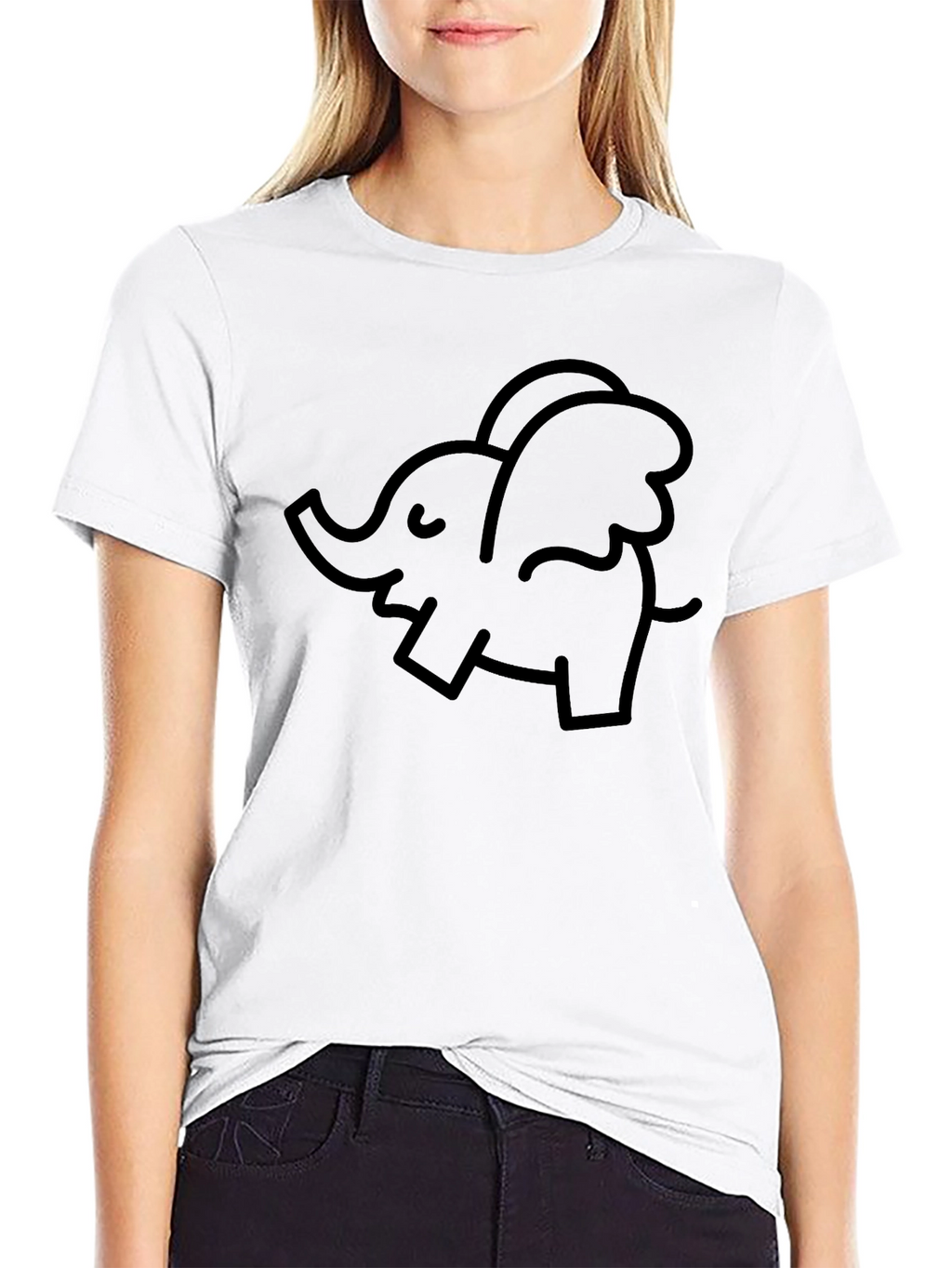 Elephant With Wings Graphic Tee - Unisex