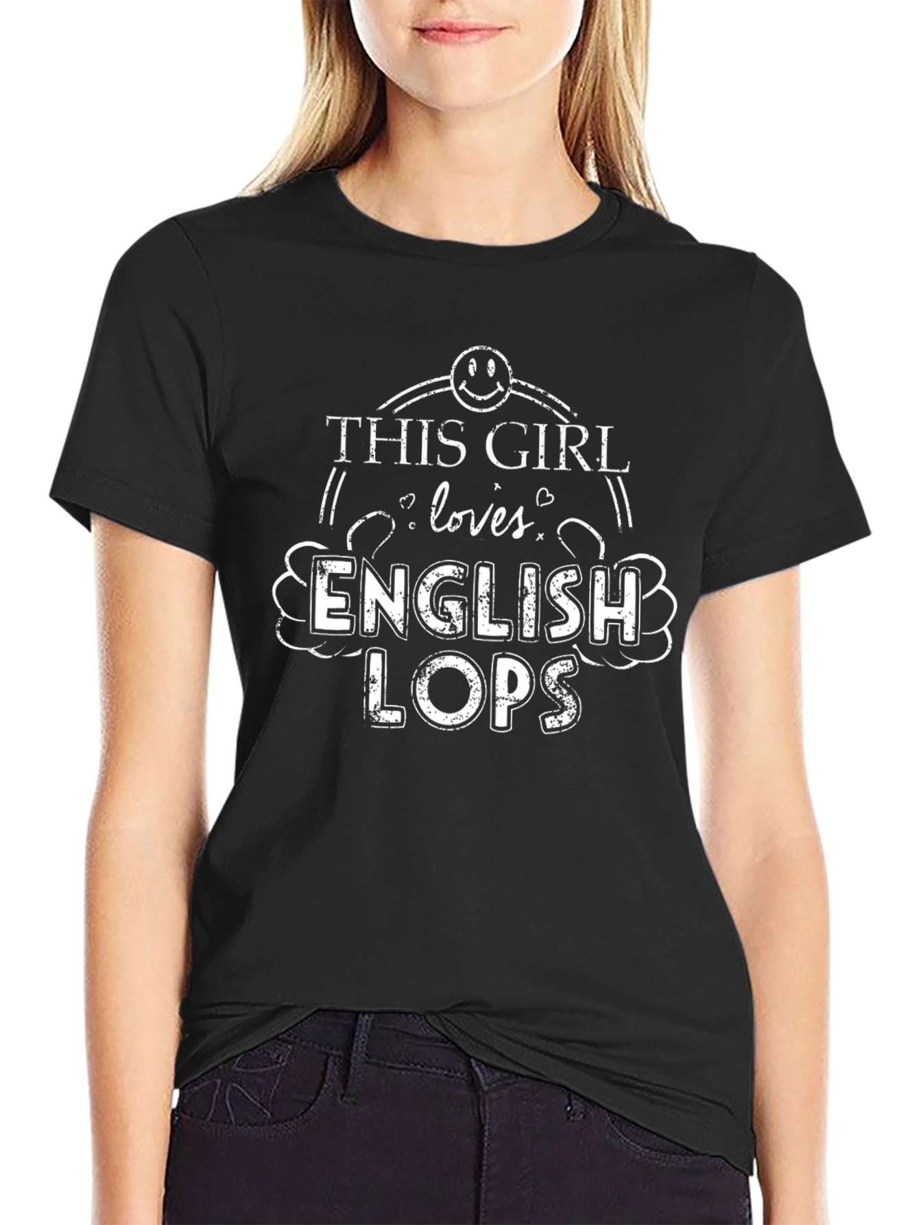 This Girl Loves English Lops T-Shirt