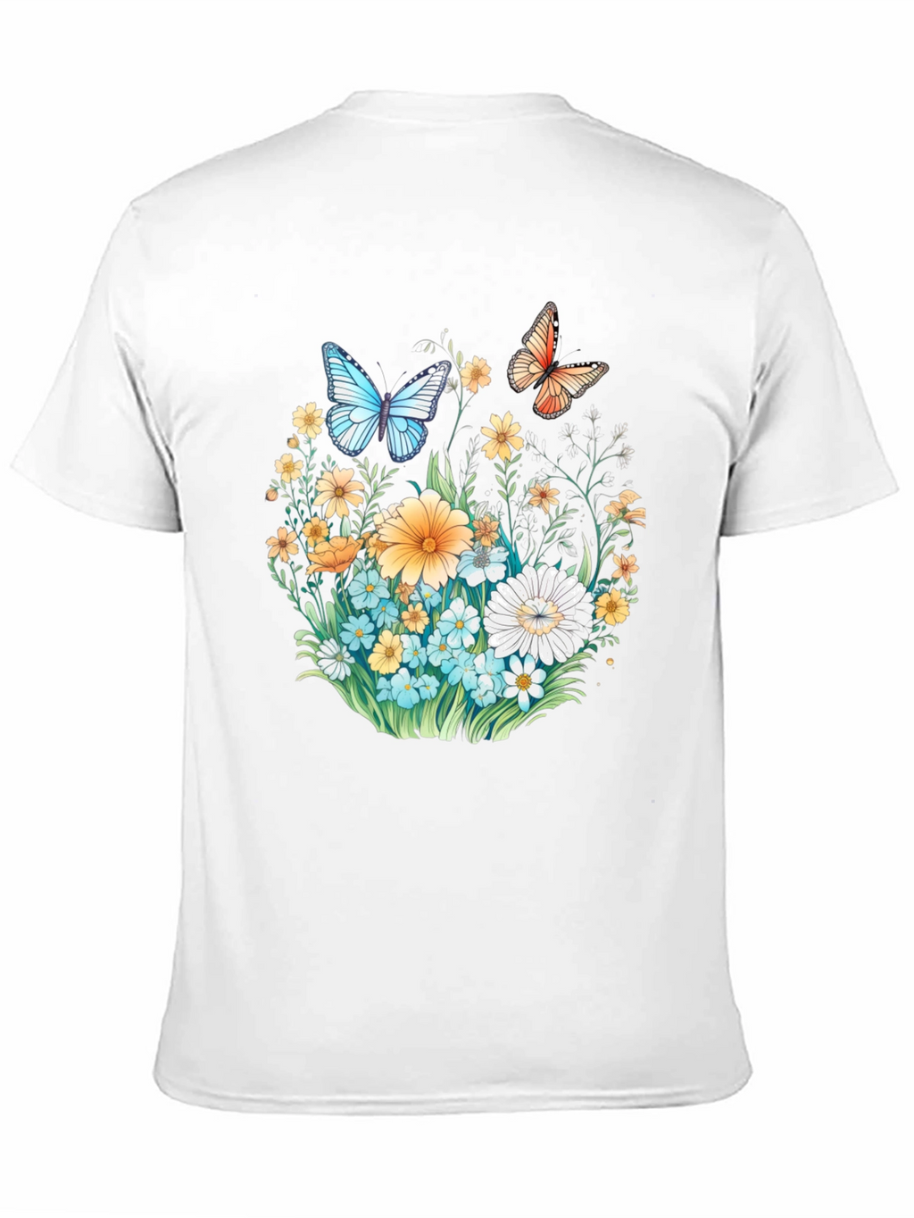 Floral Butterfly Graphic T-Shirt