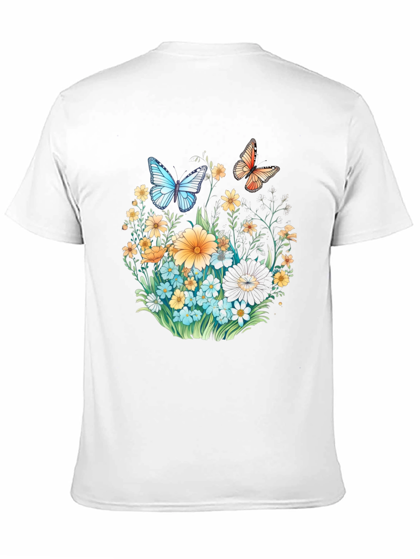 Floral Butterfly Graphic T-Shirt
