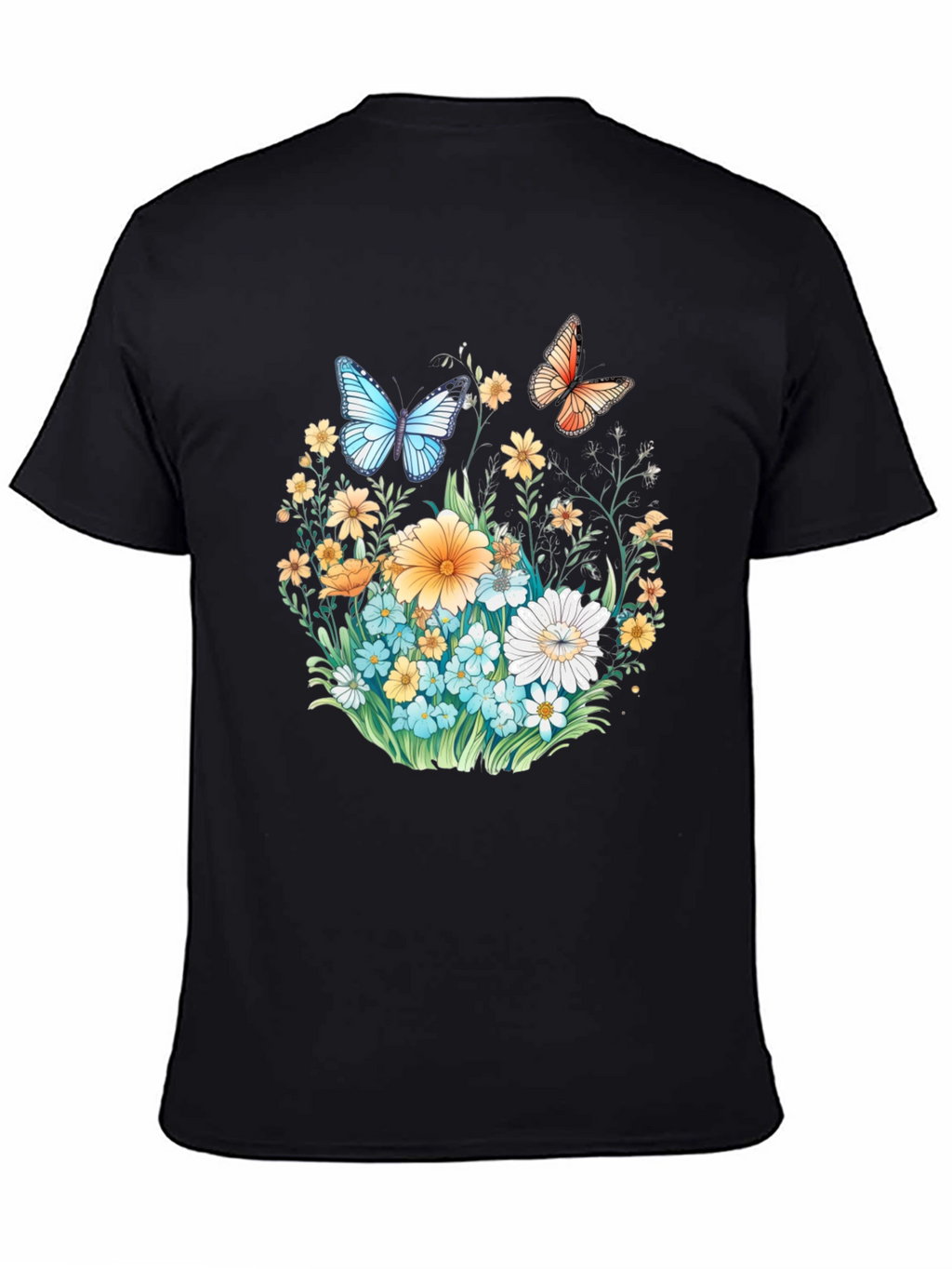 Floral Butterfly Graphic T-Shirt