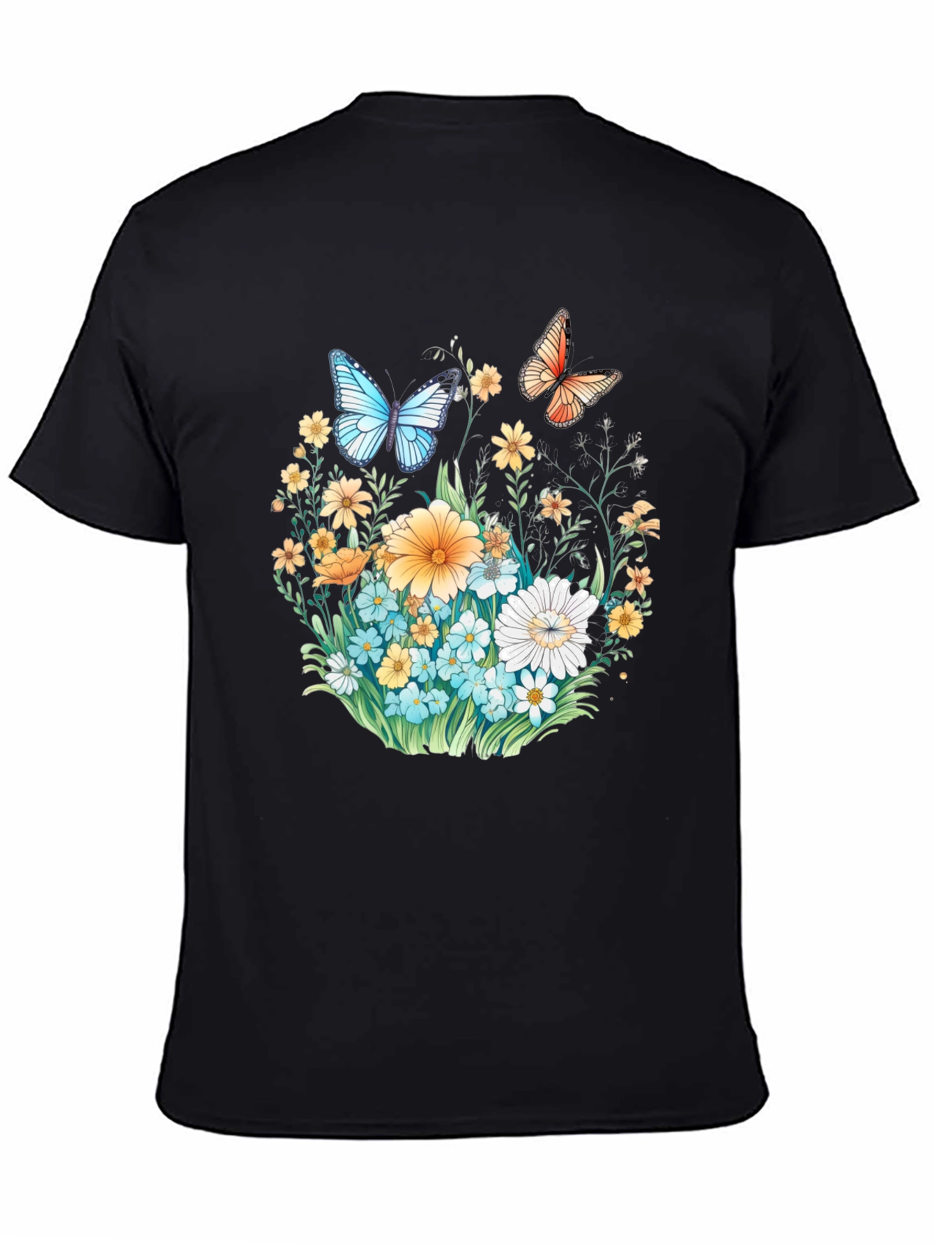 Floral Butterfly Graphic T-Shirt