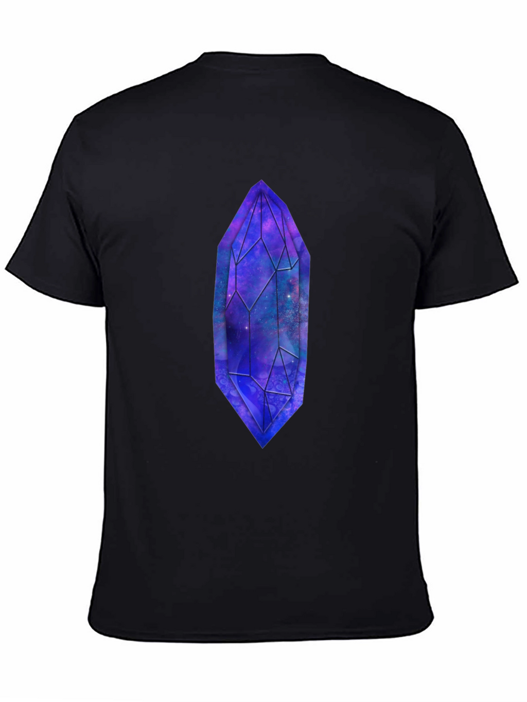 Galaxy Crystal Graphic T-Shirt - Unique Space Design