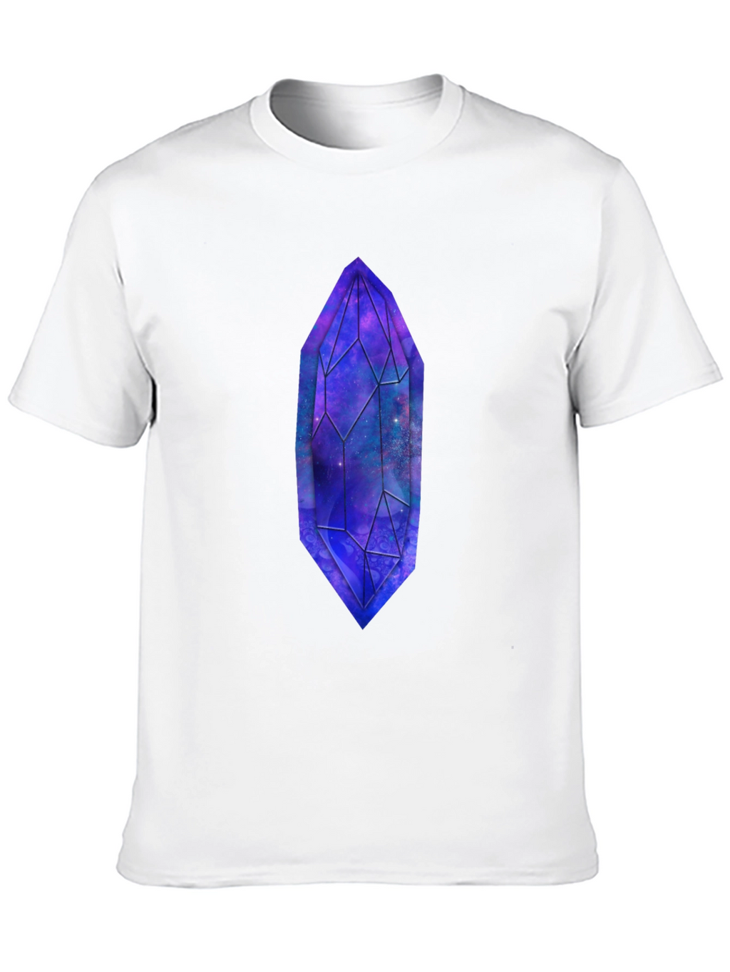 Galaxy Crystal Graphic T-Shirt - Unique Space Design