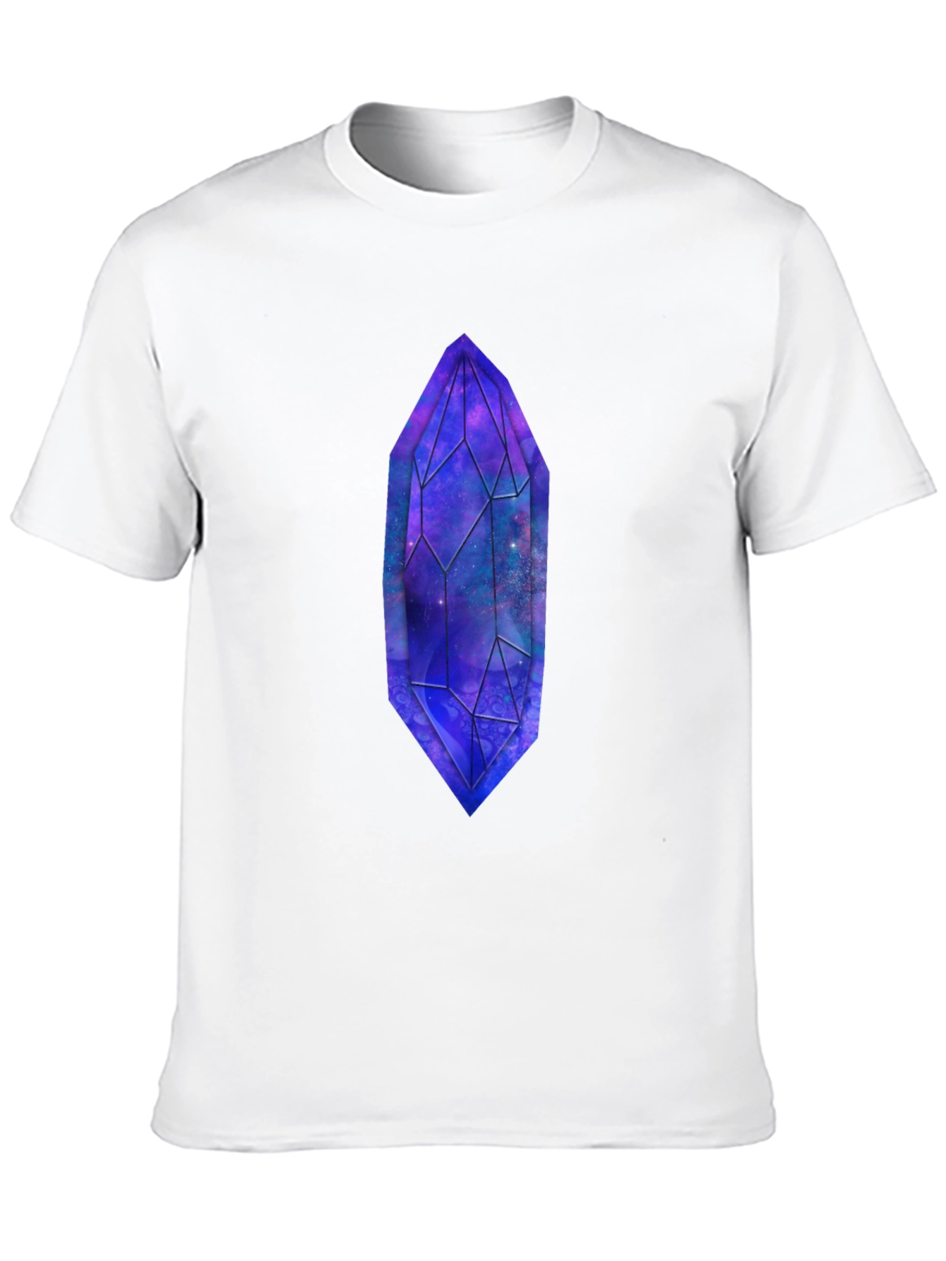 Galaxy Crystal Graphic T-Shirt - Unique Space Design