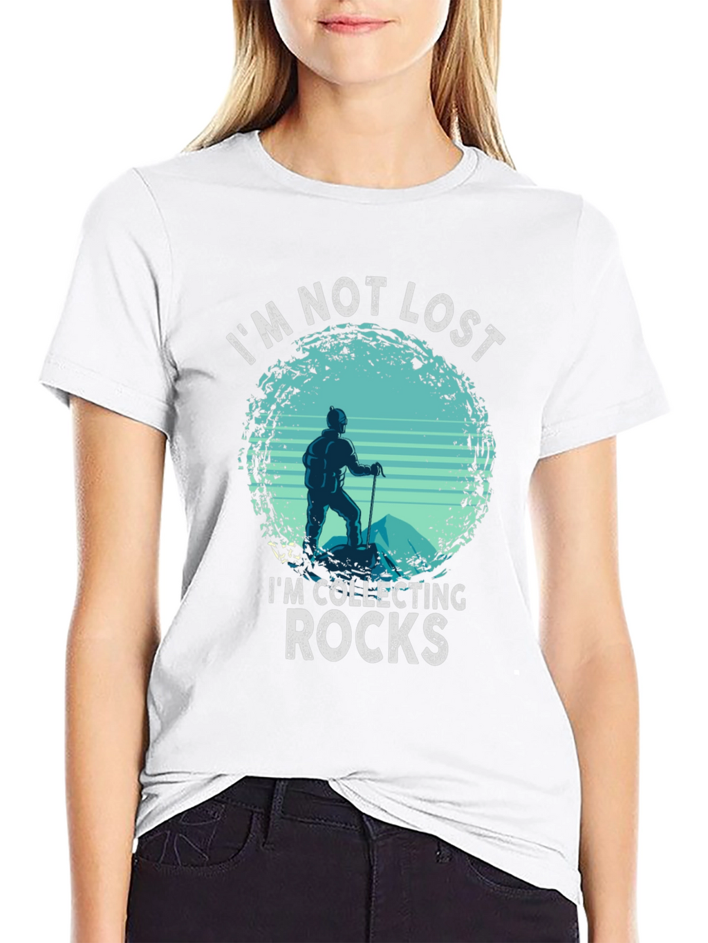 Im Not Lost Im Collecting Rocks Graphic T-Shirt