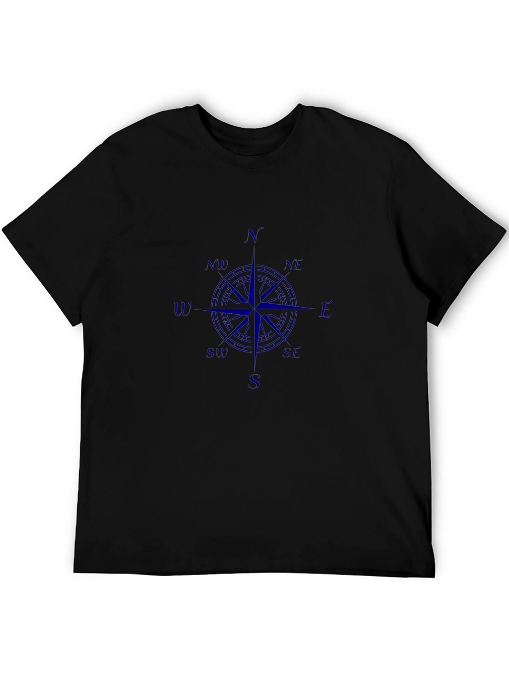 Compass Rose Graphic T-Shirt - Classic Black Tee