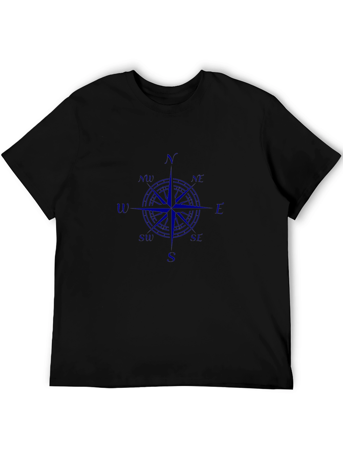 Compass Rose Graphic T-Shirt - Classic Black Tee
