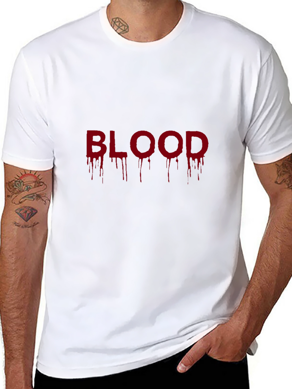 BLOOD Drip Graphic Tee - Halloween Ready