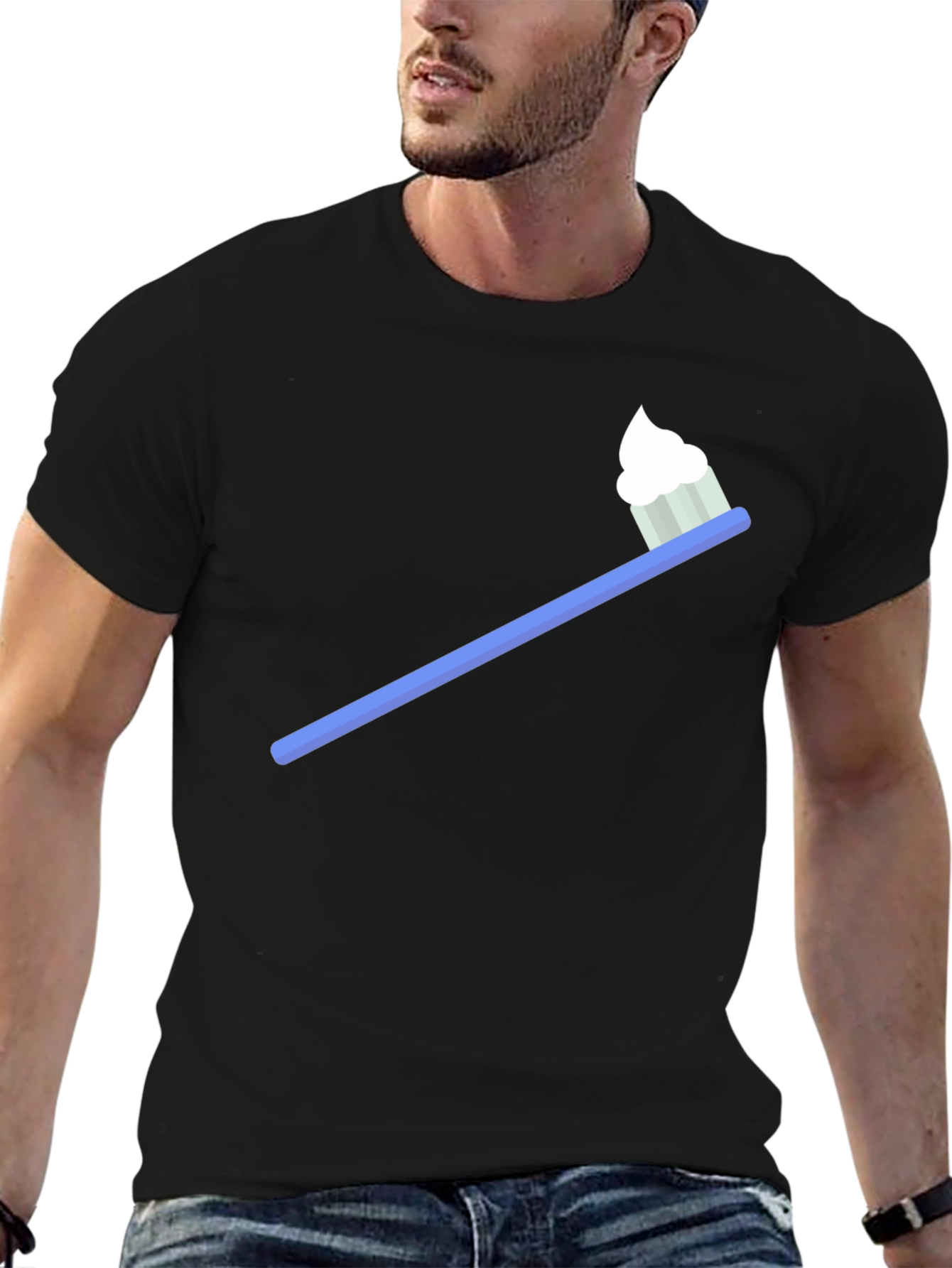 Toothbrush T-Shirt - Quirky Dental Hygiene Tee