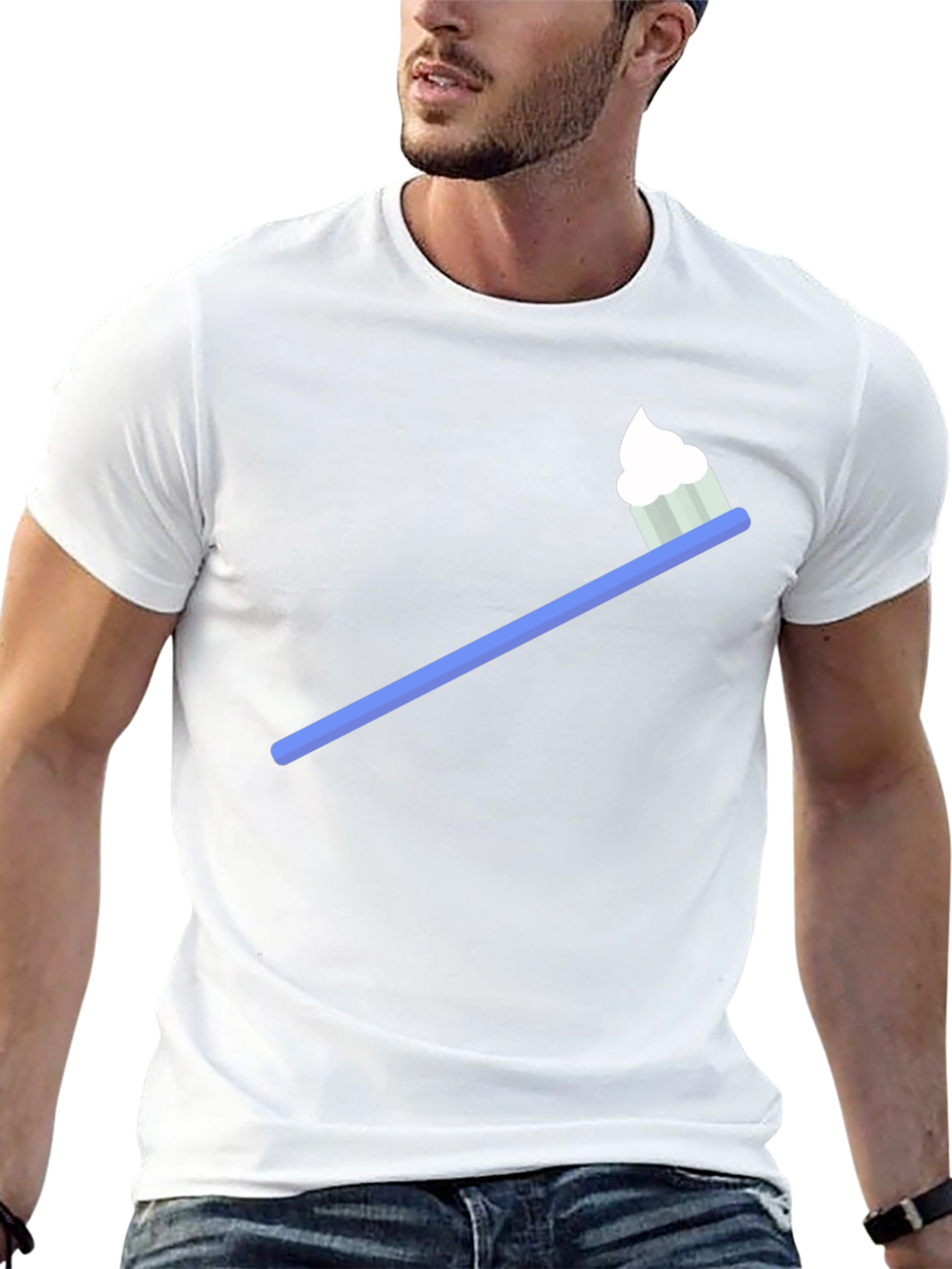 Toothbrush T-Shirt - Quirky Dental Hygiene Tee