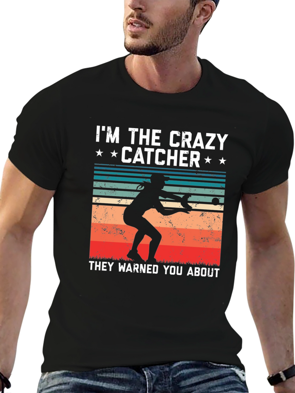Crazy Catcher Graphic T-Shirt