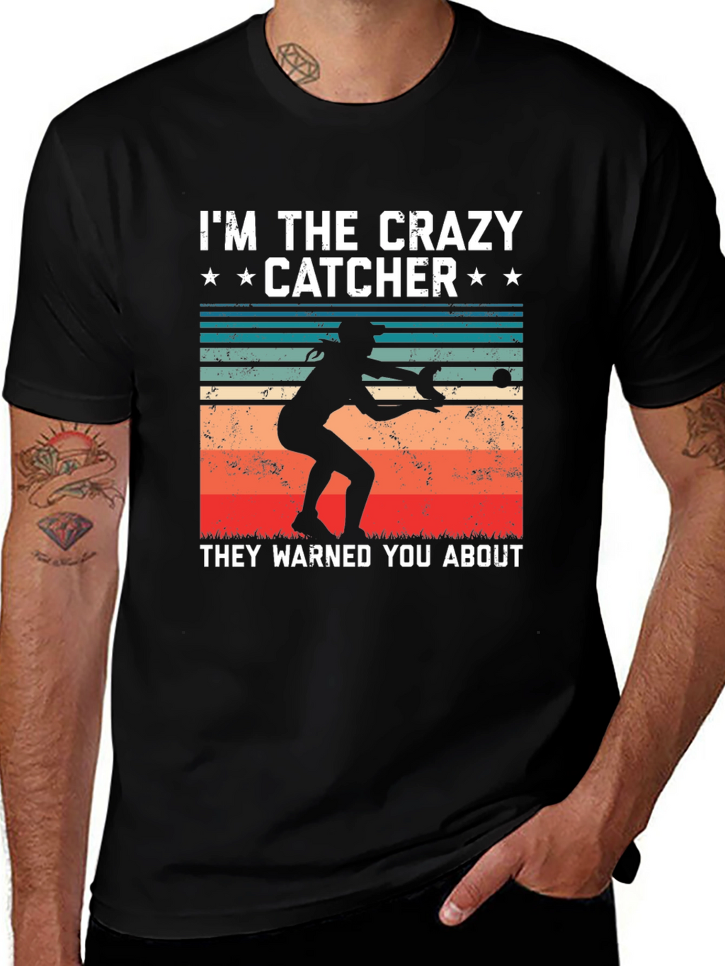 Crazy Catcher Graphic T-Shirt